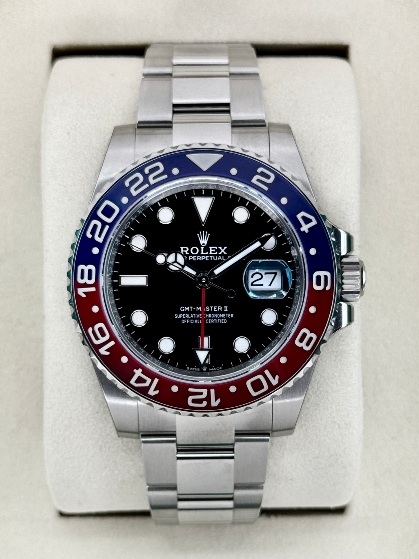 NEW 2026 Rolex GMT-Master II "Pepsi" 40mm 126710BLRO Oyster - MyWatchLLC