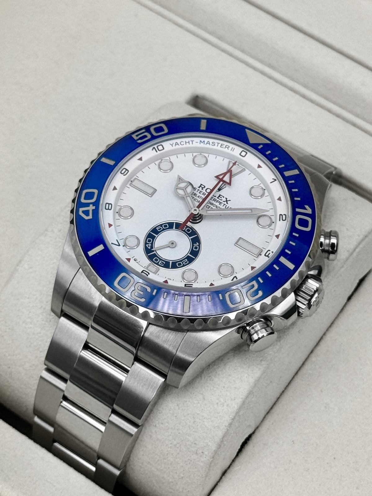 NEW 2026 Rolex Yacht-Master II 44mm 126680 Stainless Steel White Dial (NEW STYLE CARD)
