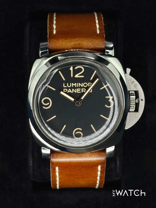 2012 Panerai Luminor 1950 3 Days 47mm PAM00372 Stainless Steel Black Dial