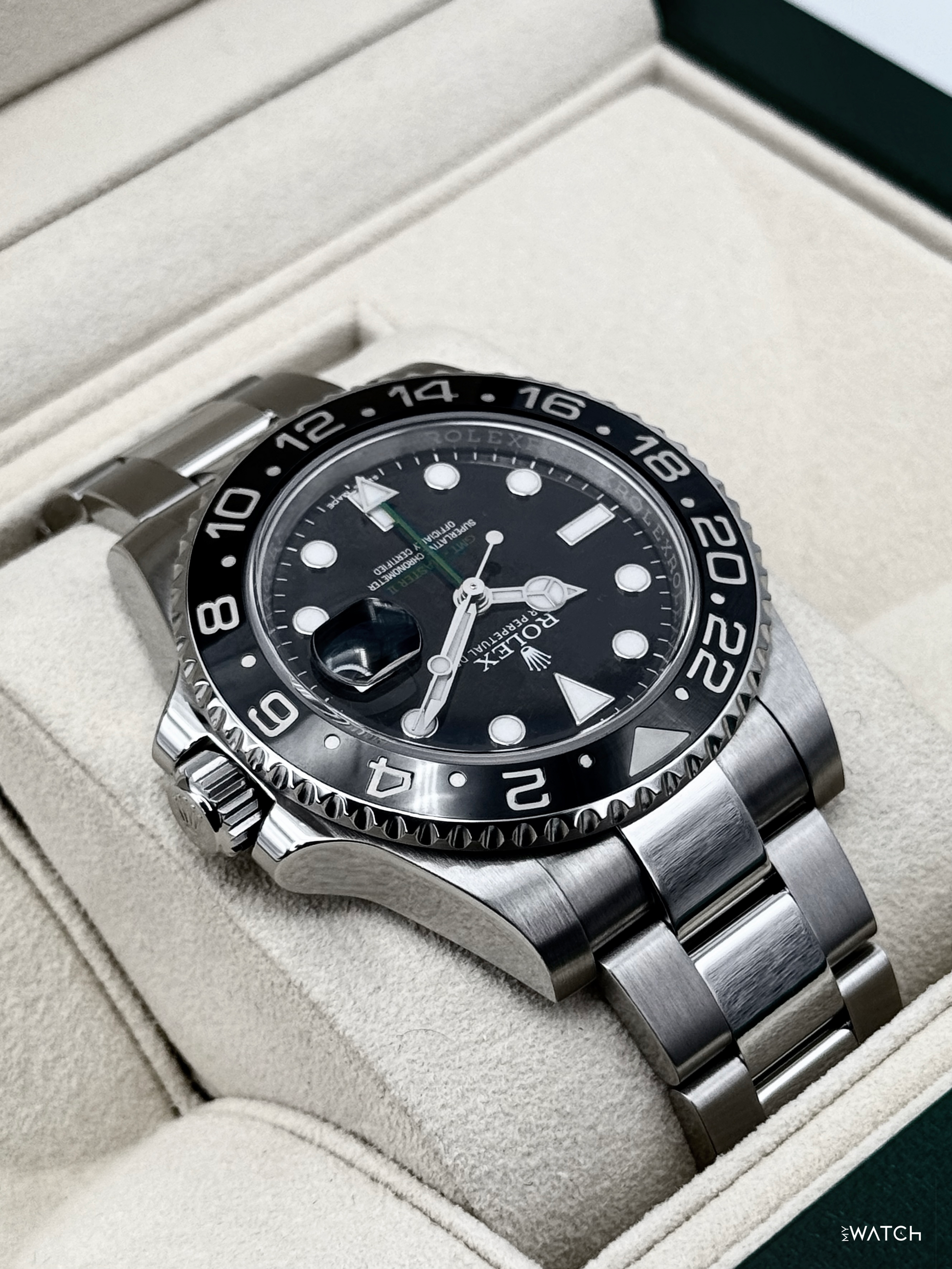 2016 Rolex GMT-Master II 40mm 116710LN Stainless Steel Black Dial - MyWatchLLC