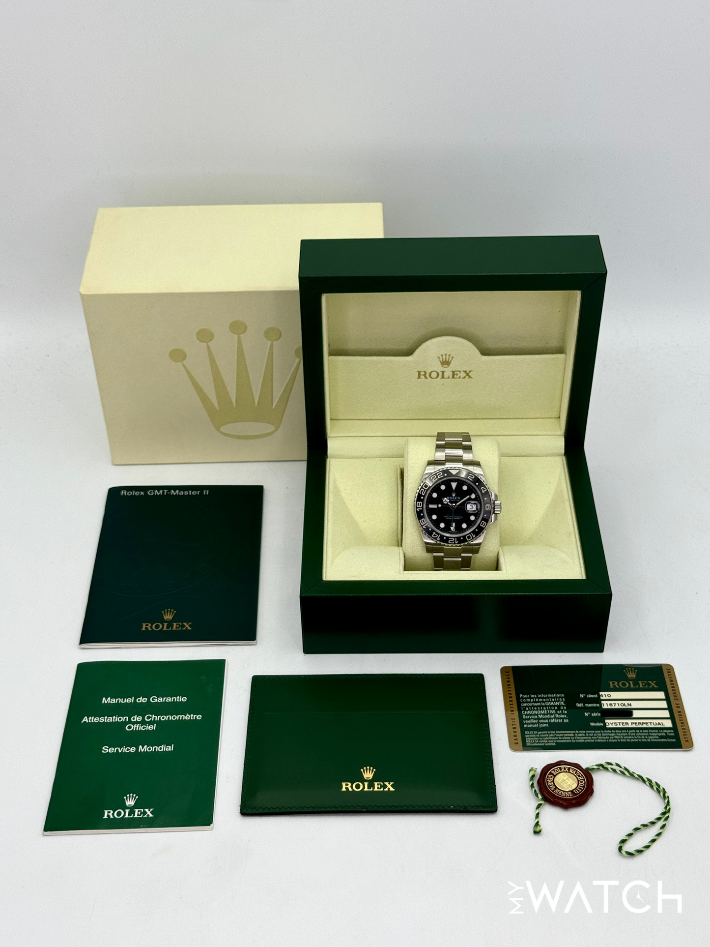 2013 Rolex GMT-Master II 40mm 116710LN Stainless Steel Black Dial