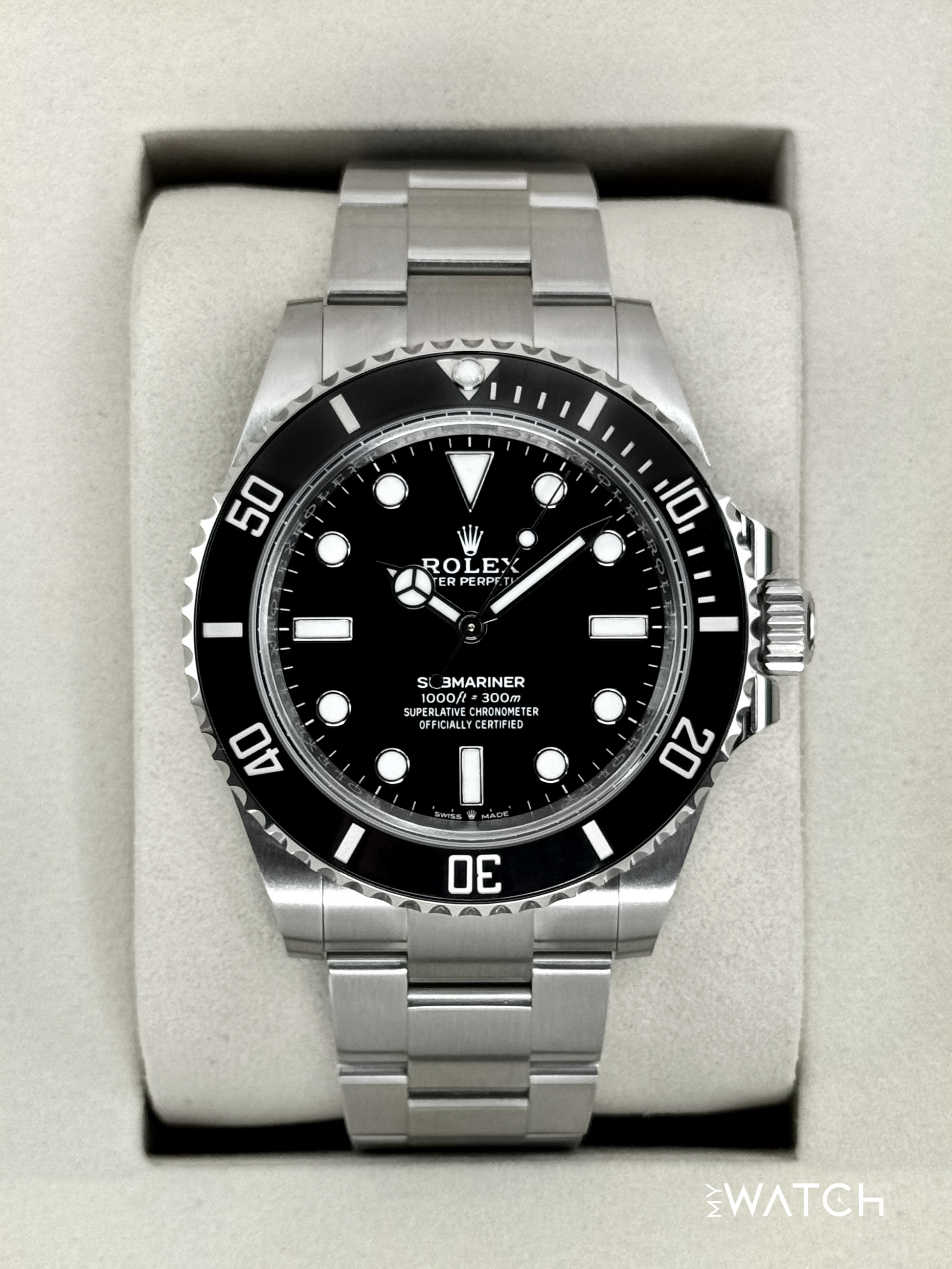 NEW 2025 Rolex Submariner 41mm 124060 Stainless Steel Black Dial (STICKERED) - MyWatchLLC