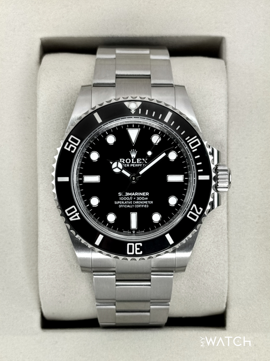 NEW 2025 Rolex Submariner 41mm 124060 Stainless Steel Black Dial (STICKERED) - MyWatchLLC