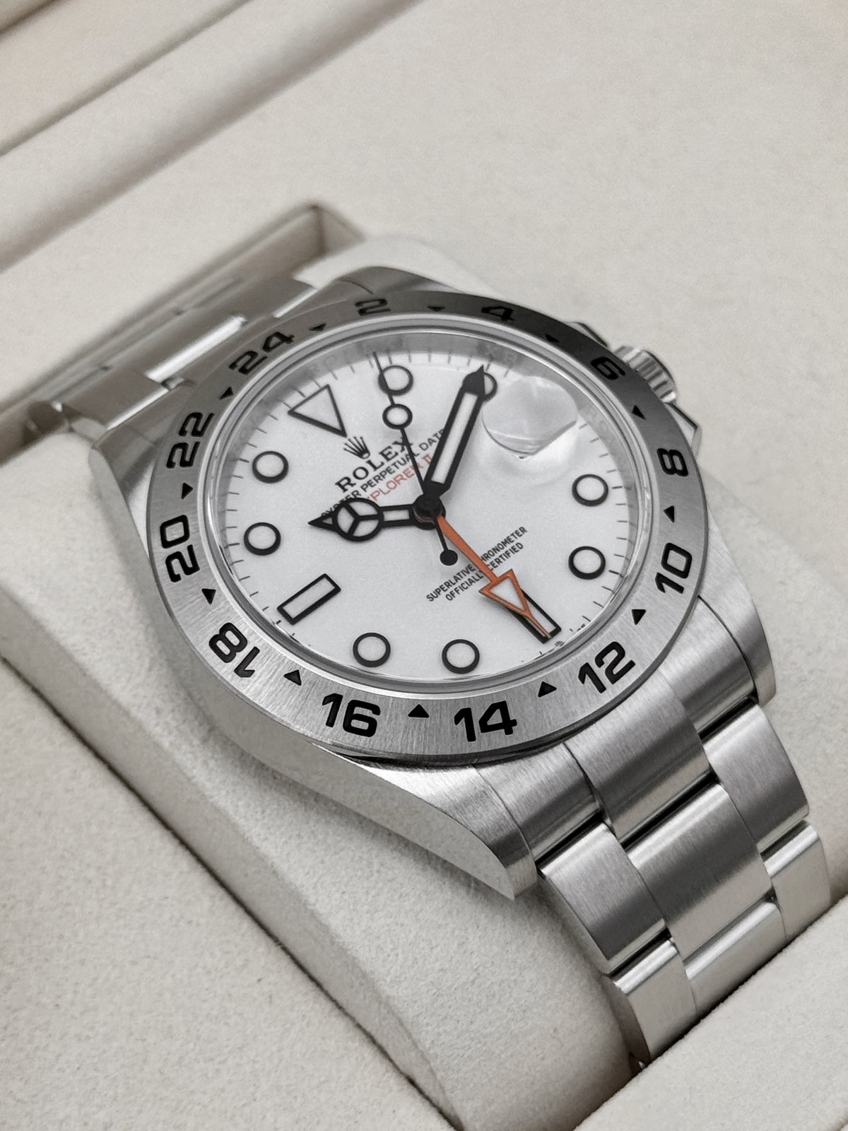 2025 Rolex Explorer II 42mm 226570 Polar White Dial