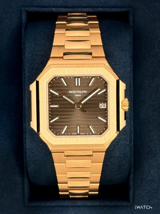 2025 Patek Philippe Cubitus 40mm 7128 Rose Gold Sunburst Brown Dial - MyWatchLLC