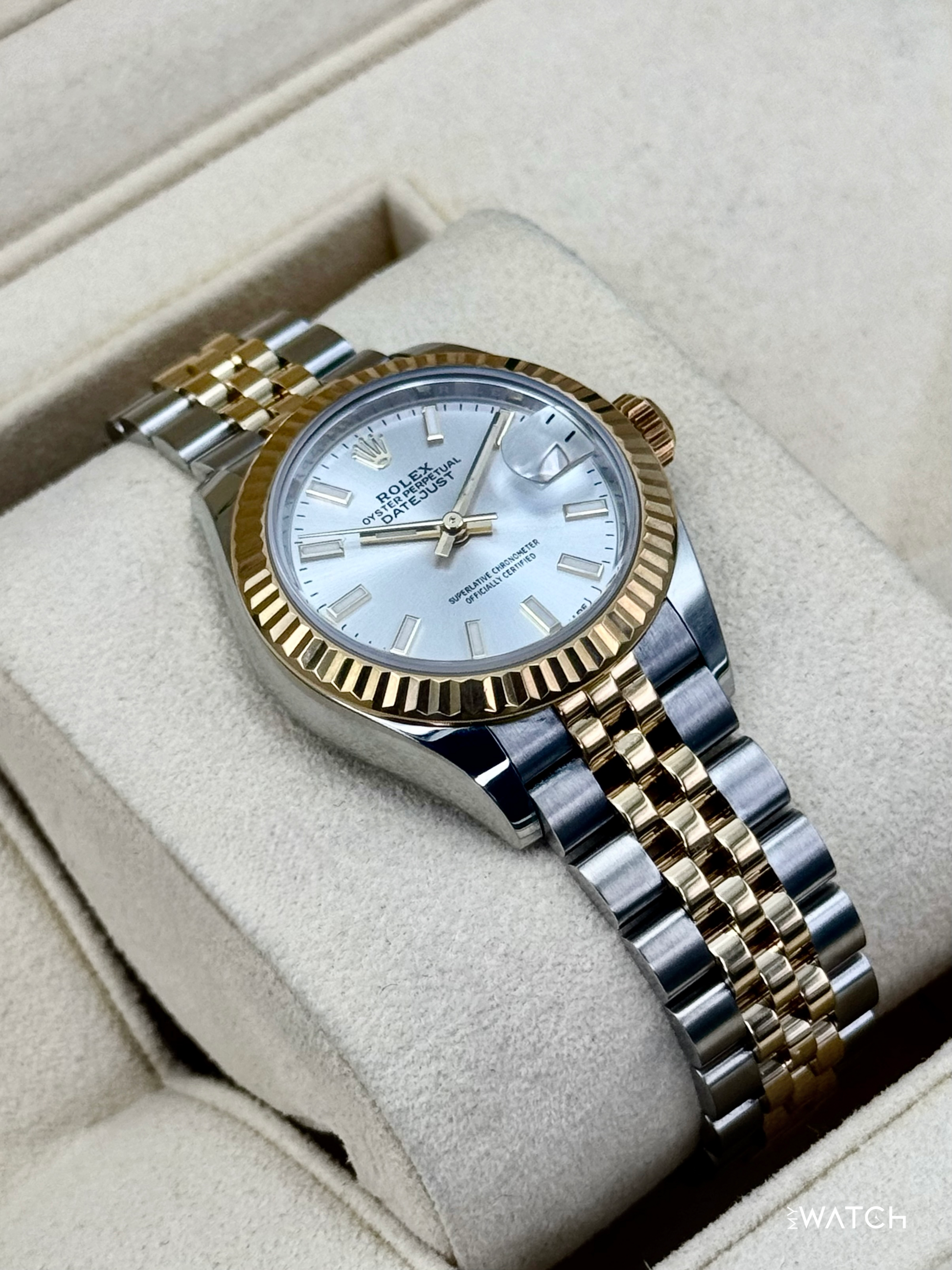 2020 Rolex Lady Datejust 28mm 279173 Two-Tone Jubilee Silver Dial - MyWatchLLC