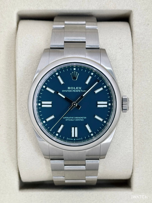 NEW 2026 Rolex Oyster Perpetual 41mm 134300 Med Blue Dial - MyWatchLLC