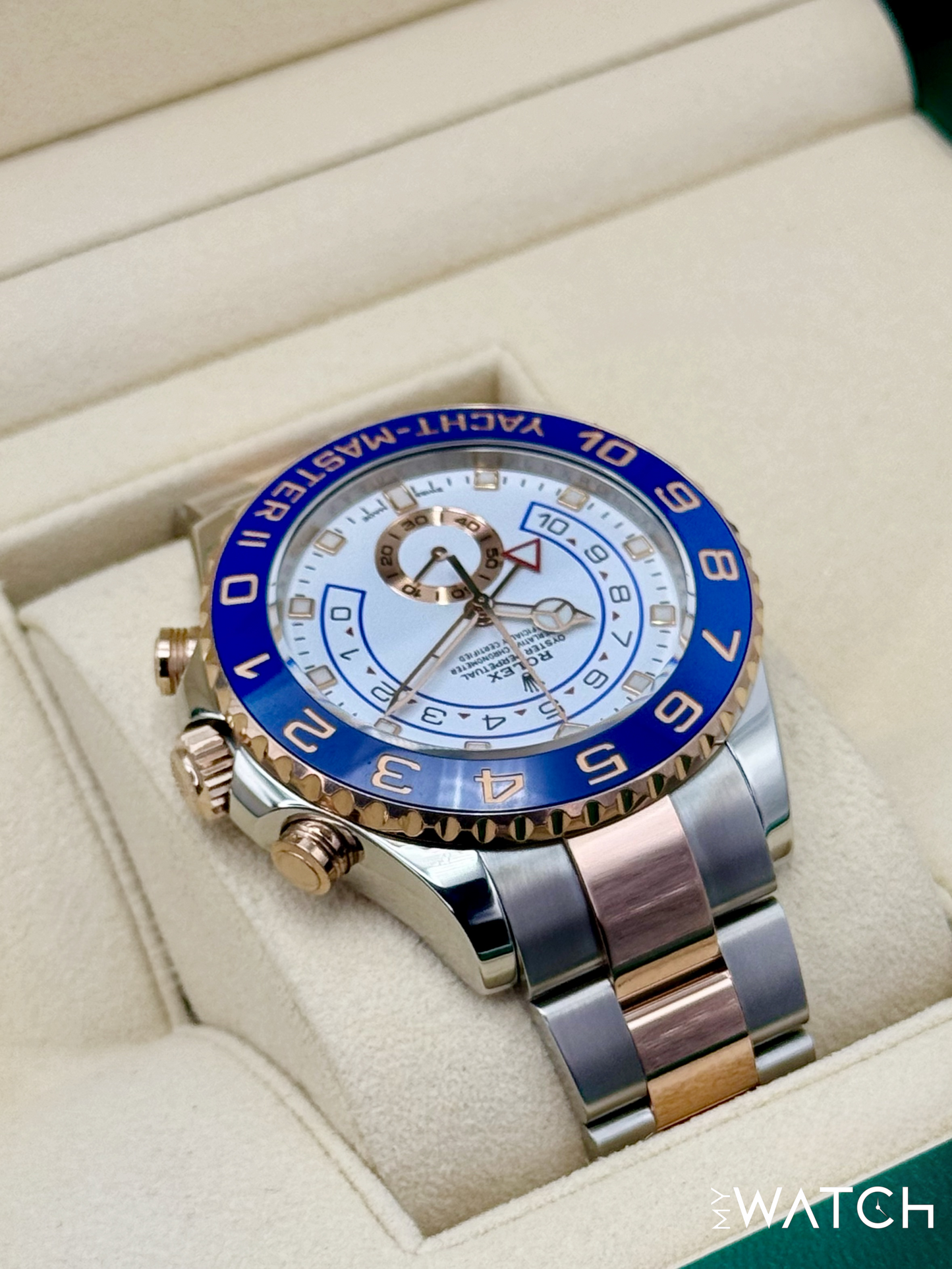 Rolex Yacht-Master II 44mm 116681 Two-Tone White Dial