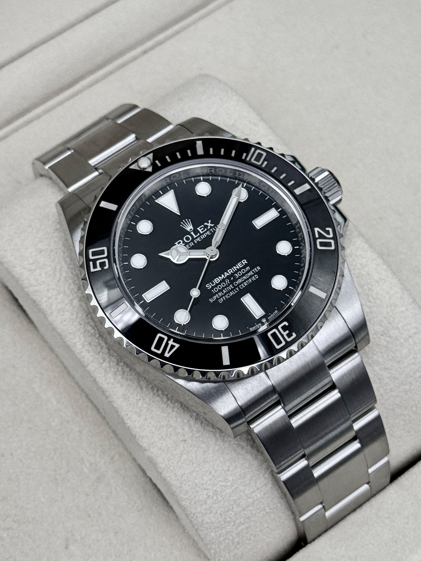 2025 Rolex Submariner 41mm 124060 Stainless Steel Black Dial