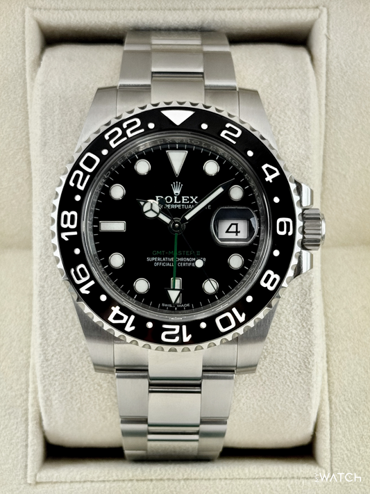 2018 Rolex GMT-Master II 40mm 116710LN Stainless Steel Black Dial - MyWatchLLC
