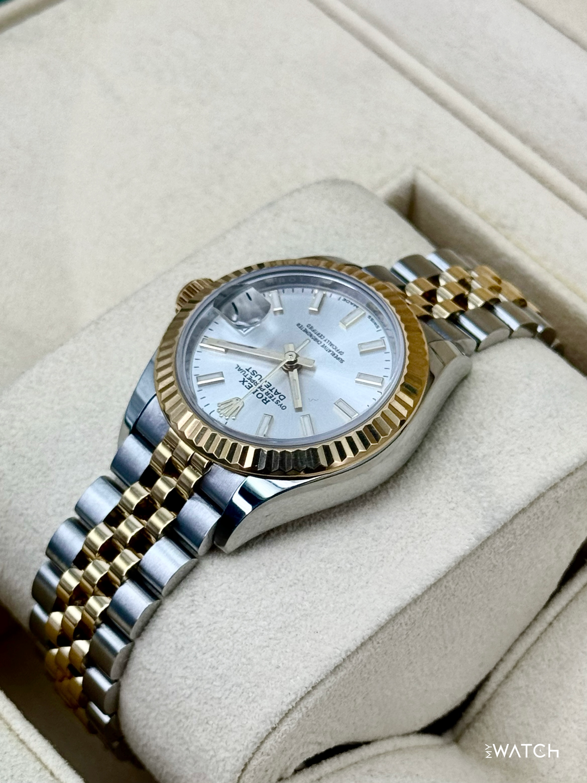 2020 Rolex Lady Datejust 28mm 279173 Two-Tone Jubilee Silver Dial - MyWatchLLC
