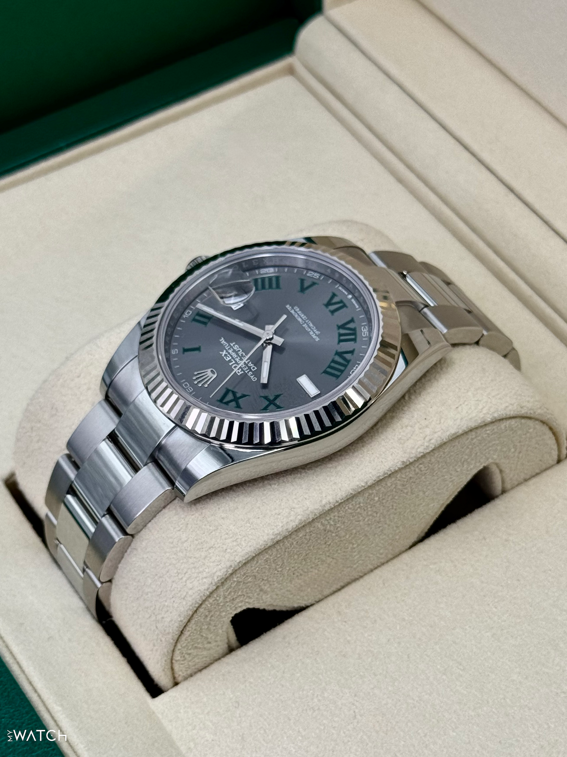NEW 2025 Rolex Datejust 41mm 126334 Oyster Wimbledon Dial - MyWatchLLC