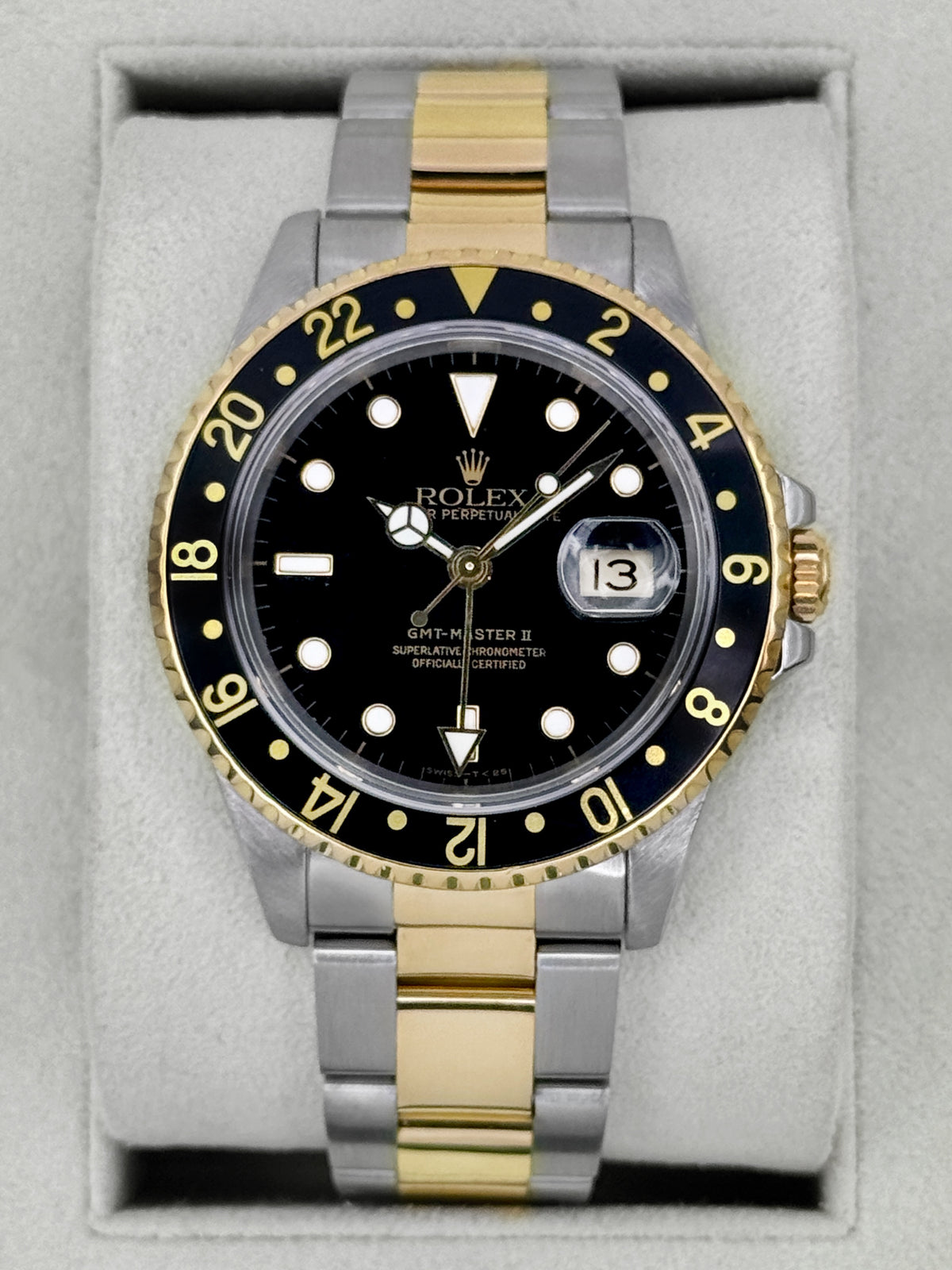 1991 Rolex GMT-Master II 40mm 16713LN Two-Tone Oyster Black Dial (RSC)