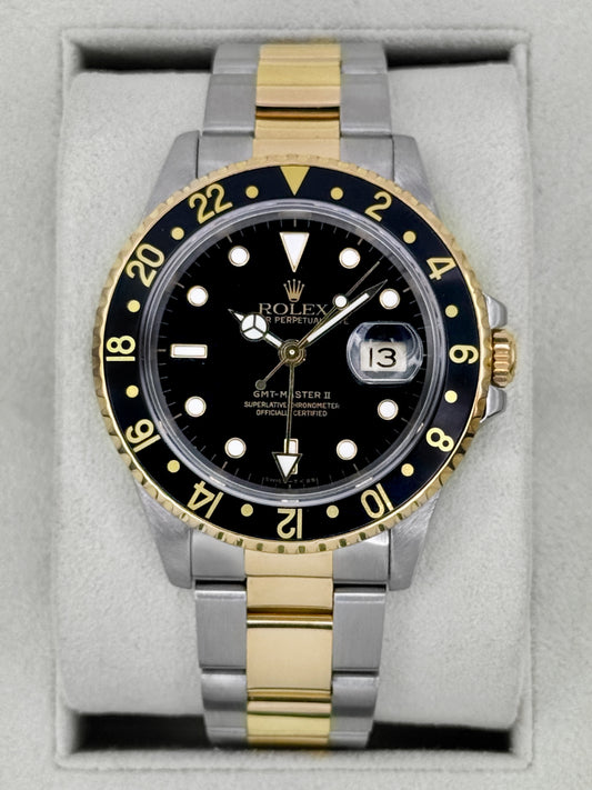 1991 Rolex GMT-Master II 40mm 16713LN Two-Tone Oyster Black Dial (RSC)