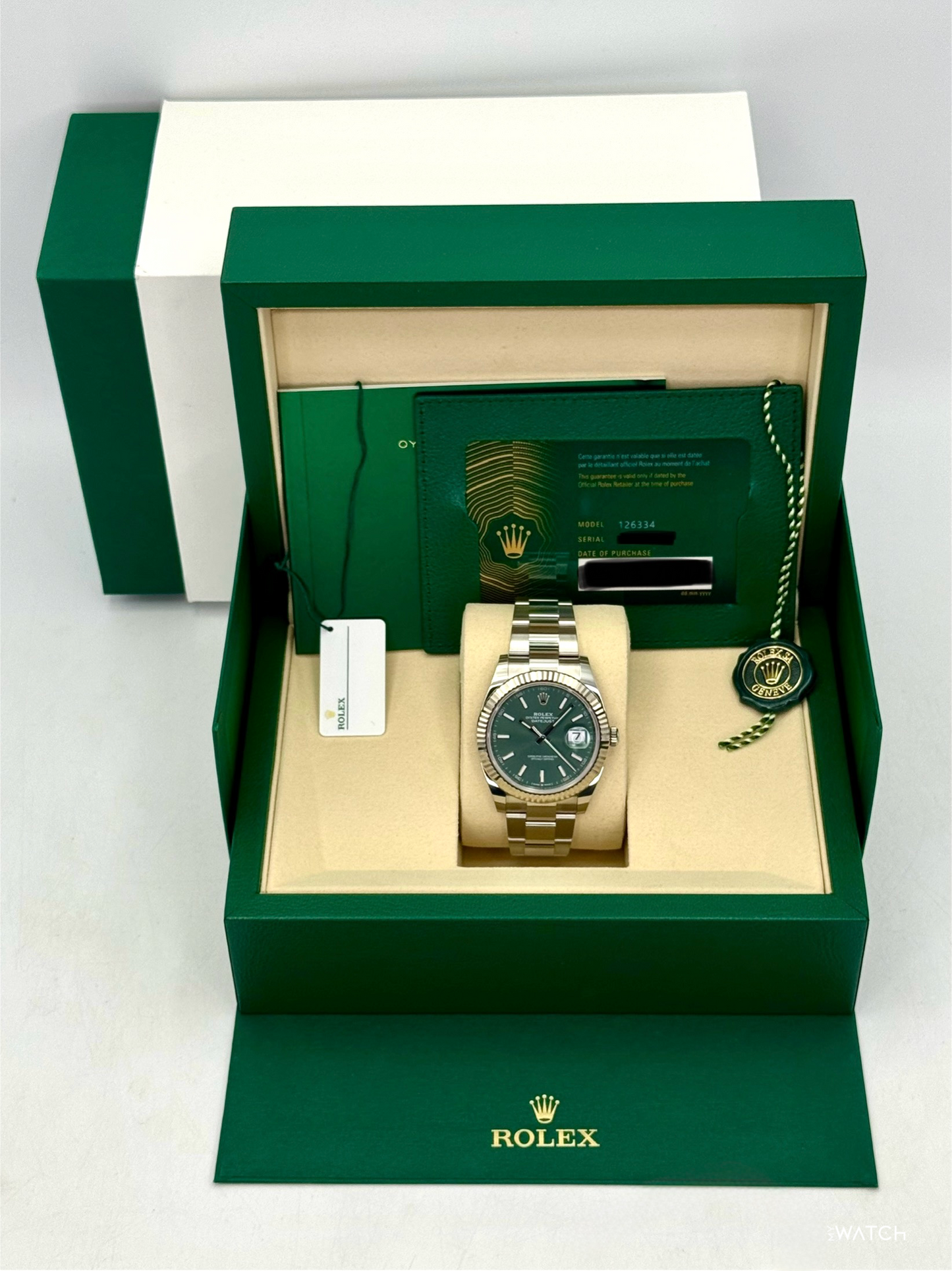 NEW 2026 Rolex Datejust 41mm 126334 Oyster Green Dial - MyWatchLLC