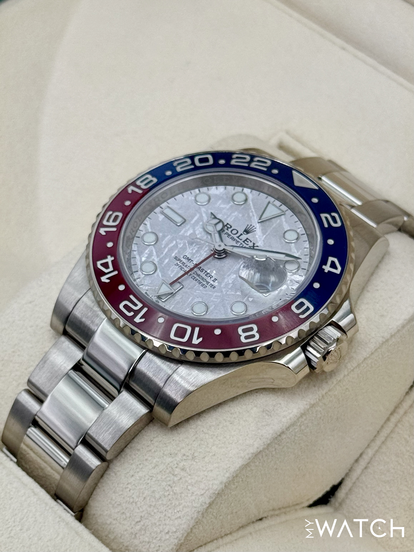 2021 Rolex GMT-Master II "Pepsi" 40mm 126719BLRO Meteorite Dial