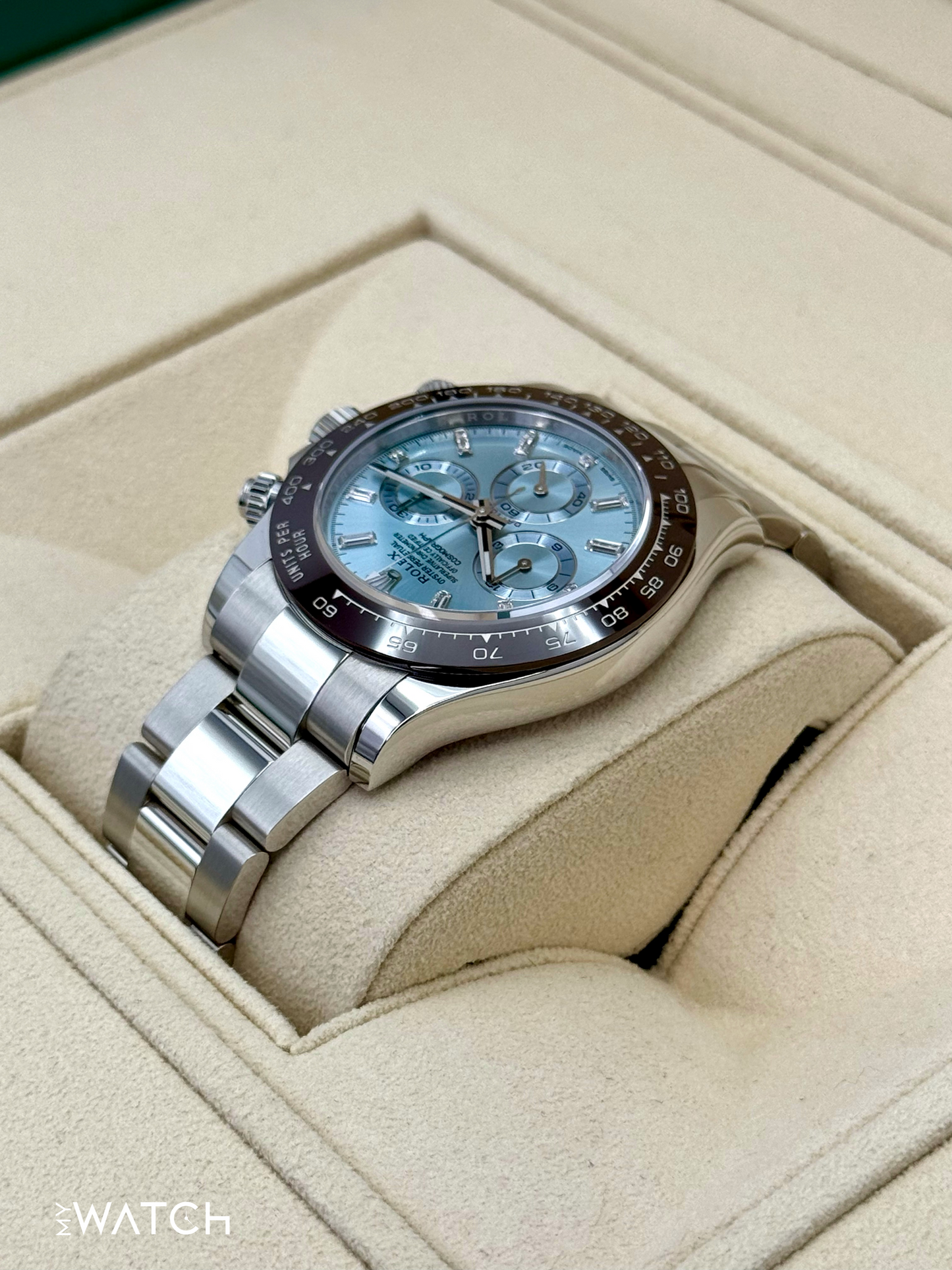 2022 Rolex Daytona 40mm 116506 Platinum Ice Blue Diamond Dial