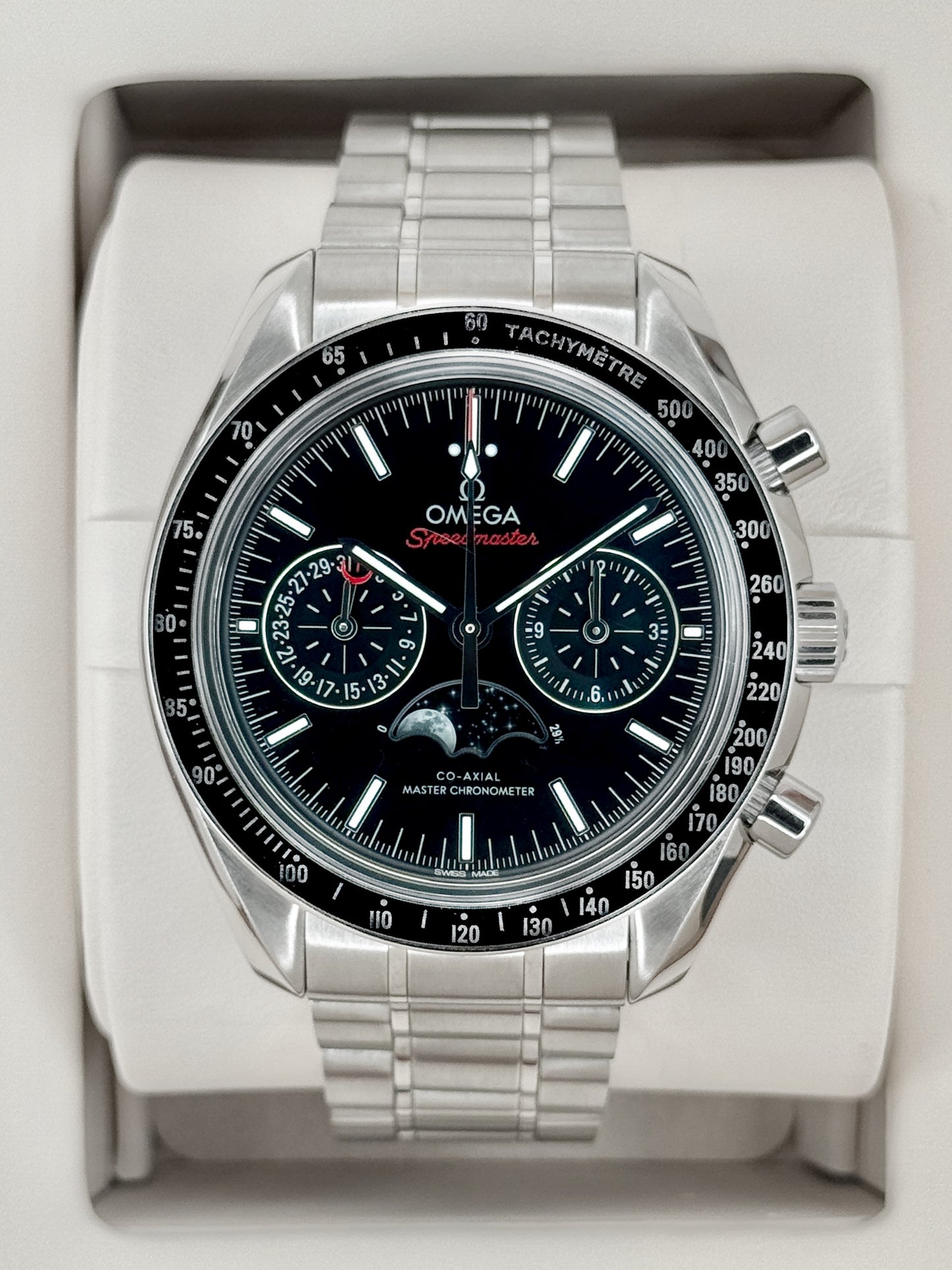 2021 Omega Speedmaster Moonwatch 44mm 304.30.44.52.01.001 Black Dial