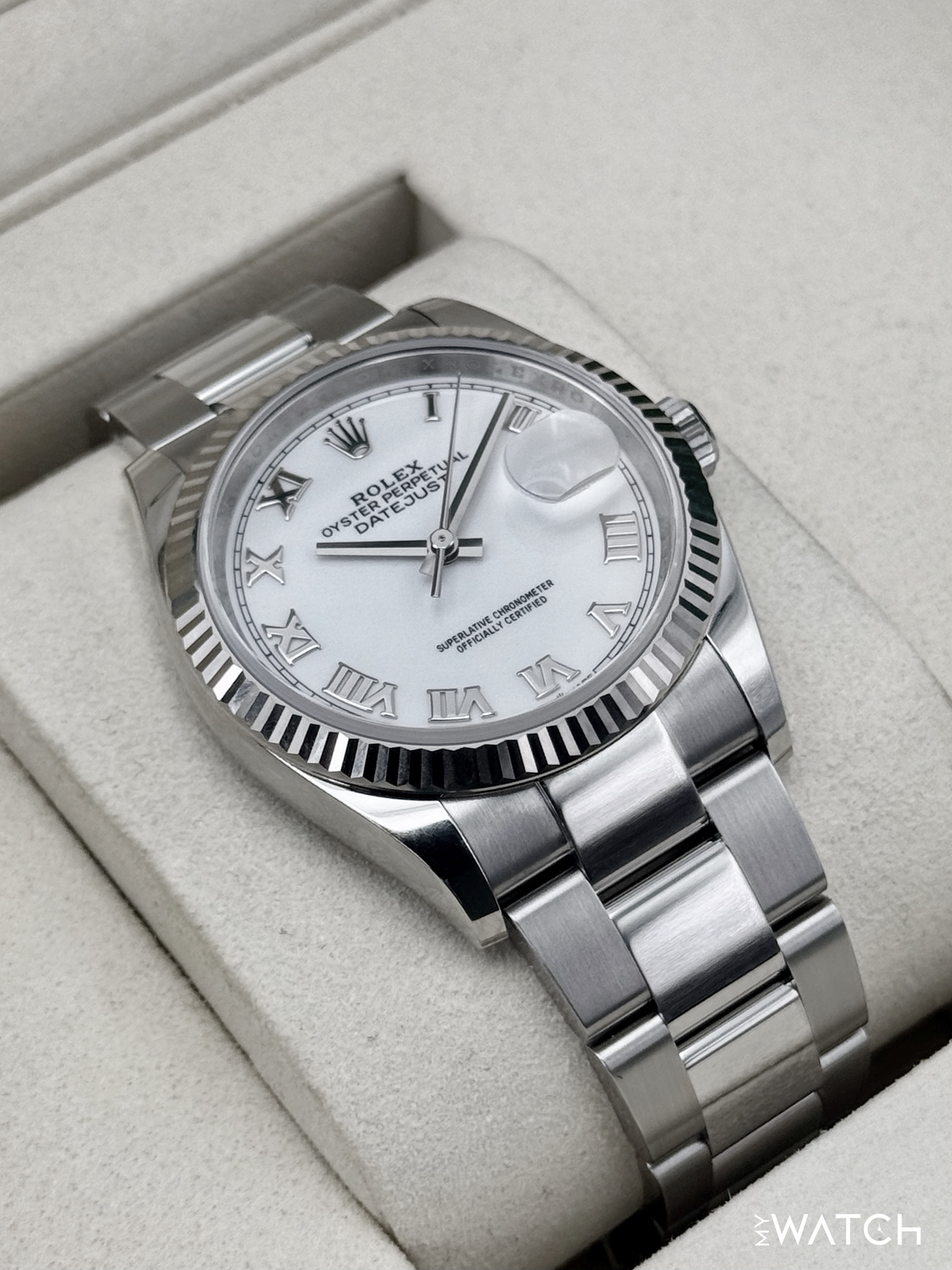 NEW 2026 Rolex Datejust 36mm 126234 Stainless Steel Oyster White Dial - MyWatchLLC