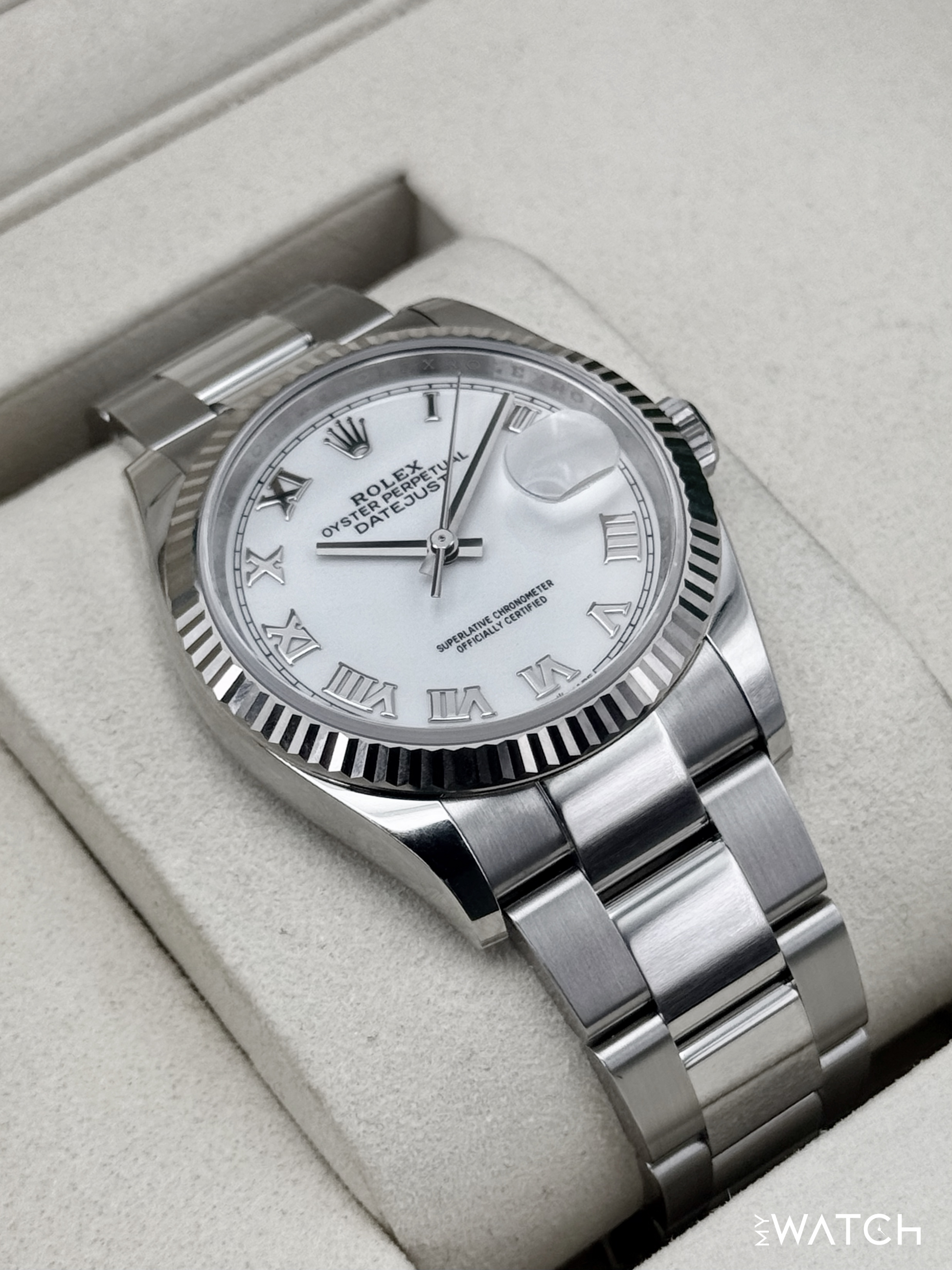 NEW 2026 Rolex Datejust 36mm 126234 Stainless Steel Oyster White Dial - MyWatchLLC