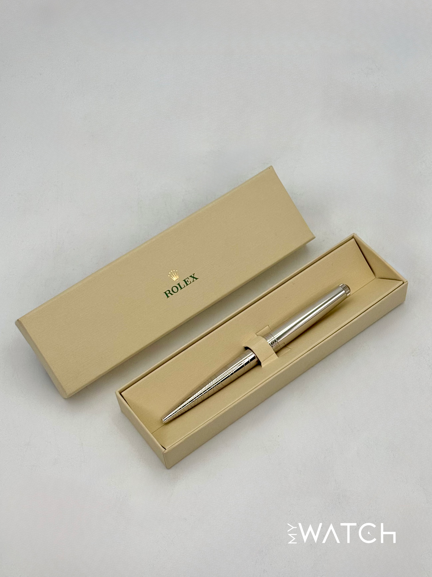 NEW Rolex Ballpoint Pen Silver Collectible Pen