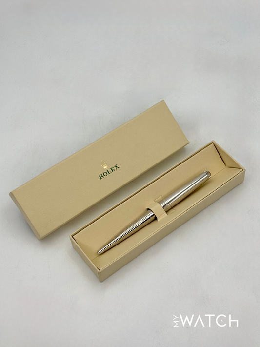 NEW Rolex Ballpoint Pen Silver Collectible Pen