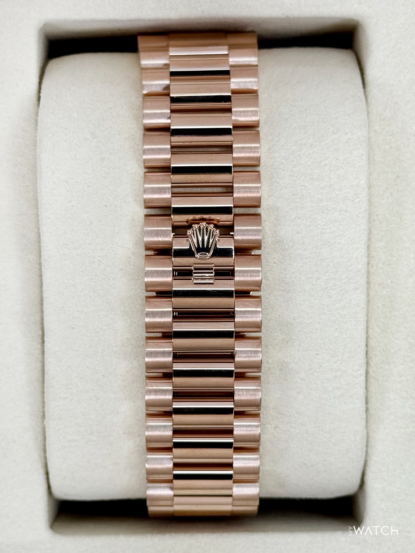 NEW 2025 Rolex Day-Date 40mm 228235 Presidential Rose Gold Olive Green Dial (STICKERED) - MyWatchLLC