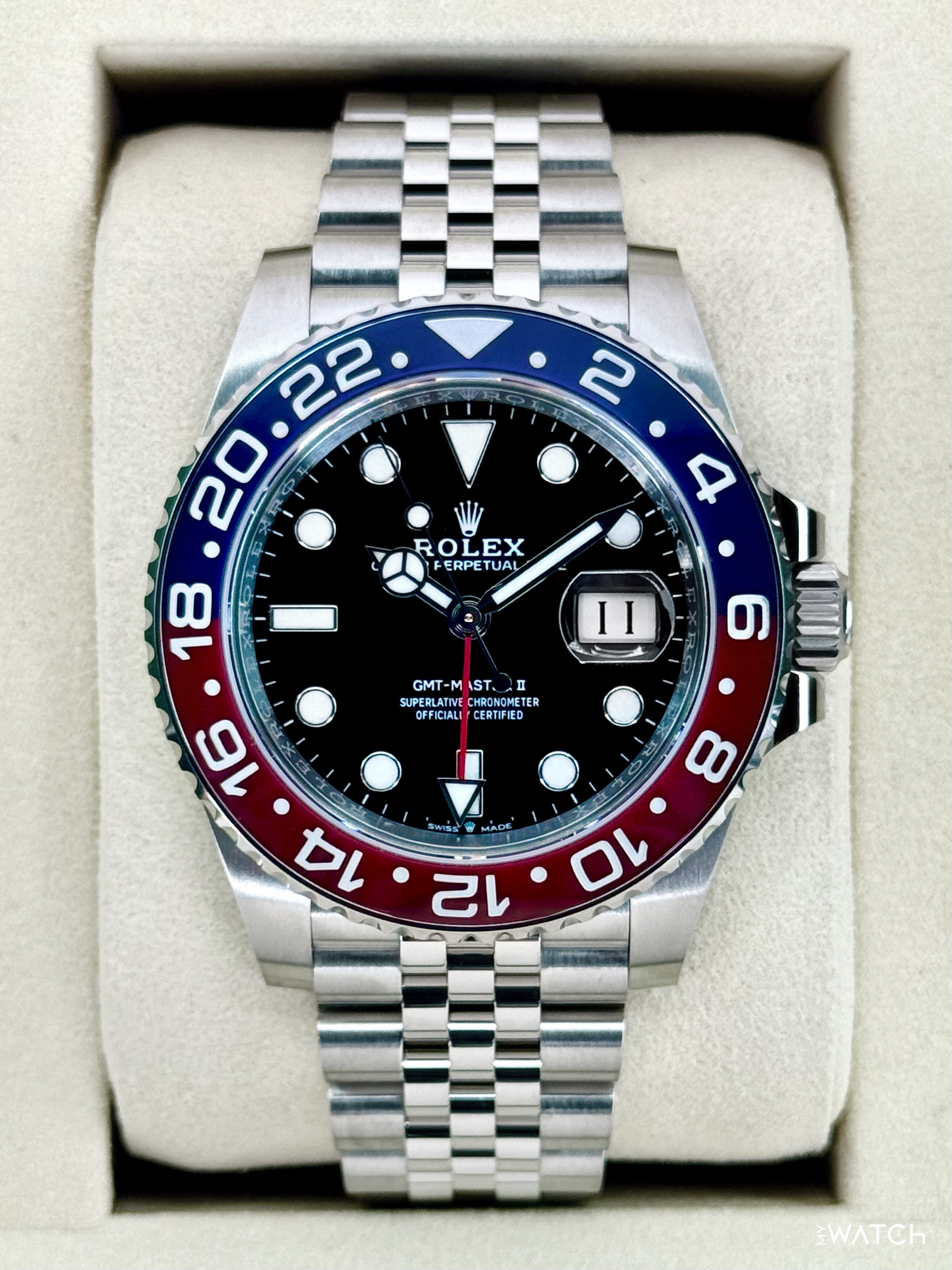NEW 2026 Rolex GMT-Master II "Pepsi" 40mm 126710BLRO Jubilee - MyWatchLLC