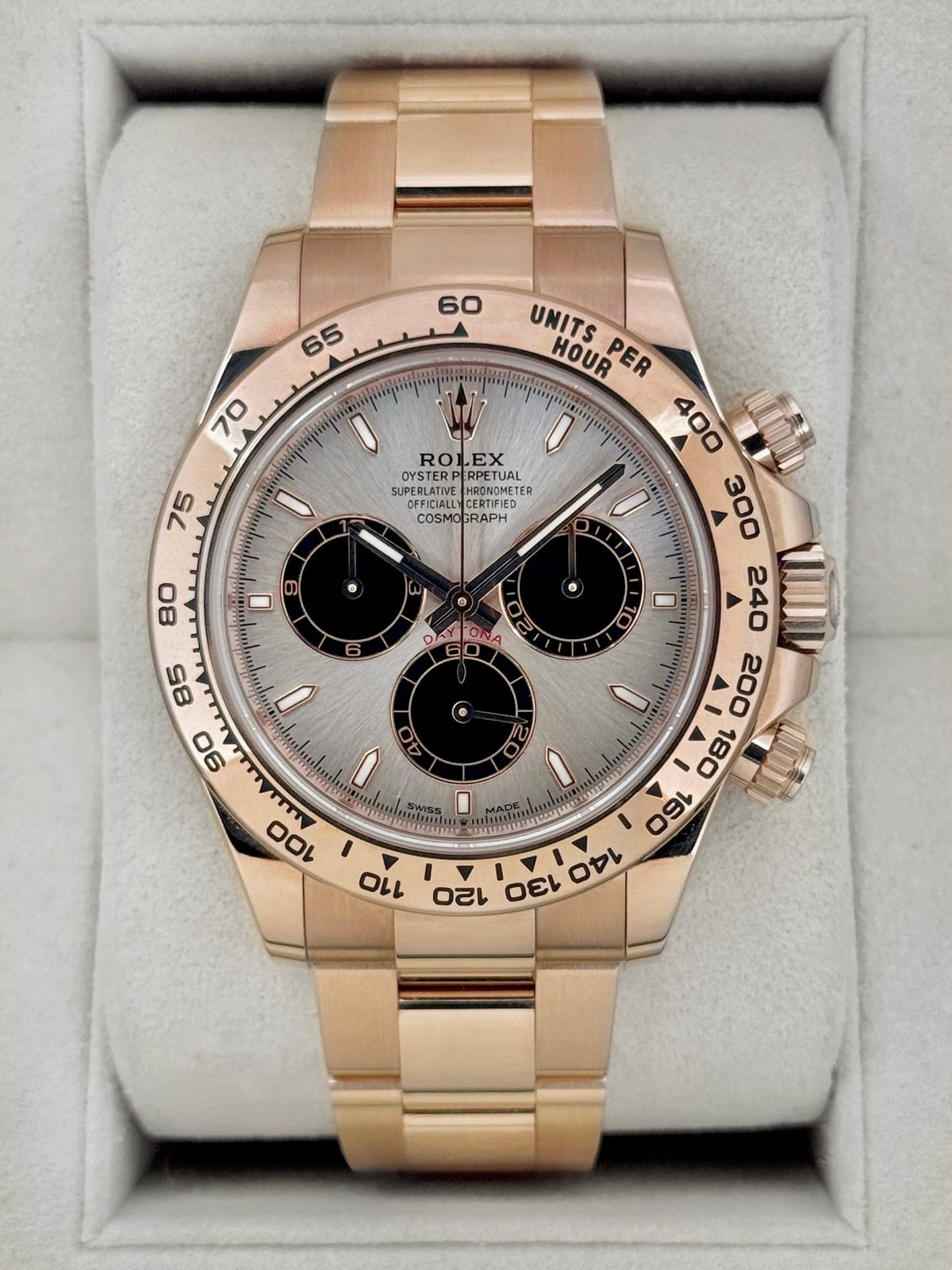 2023 Rolex Daytona 40mm 126505 Rose Gold Sundust Dial (CPO)