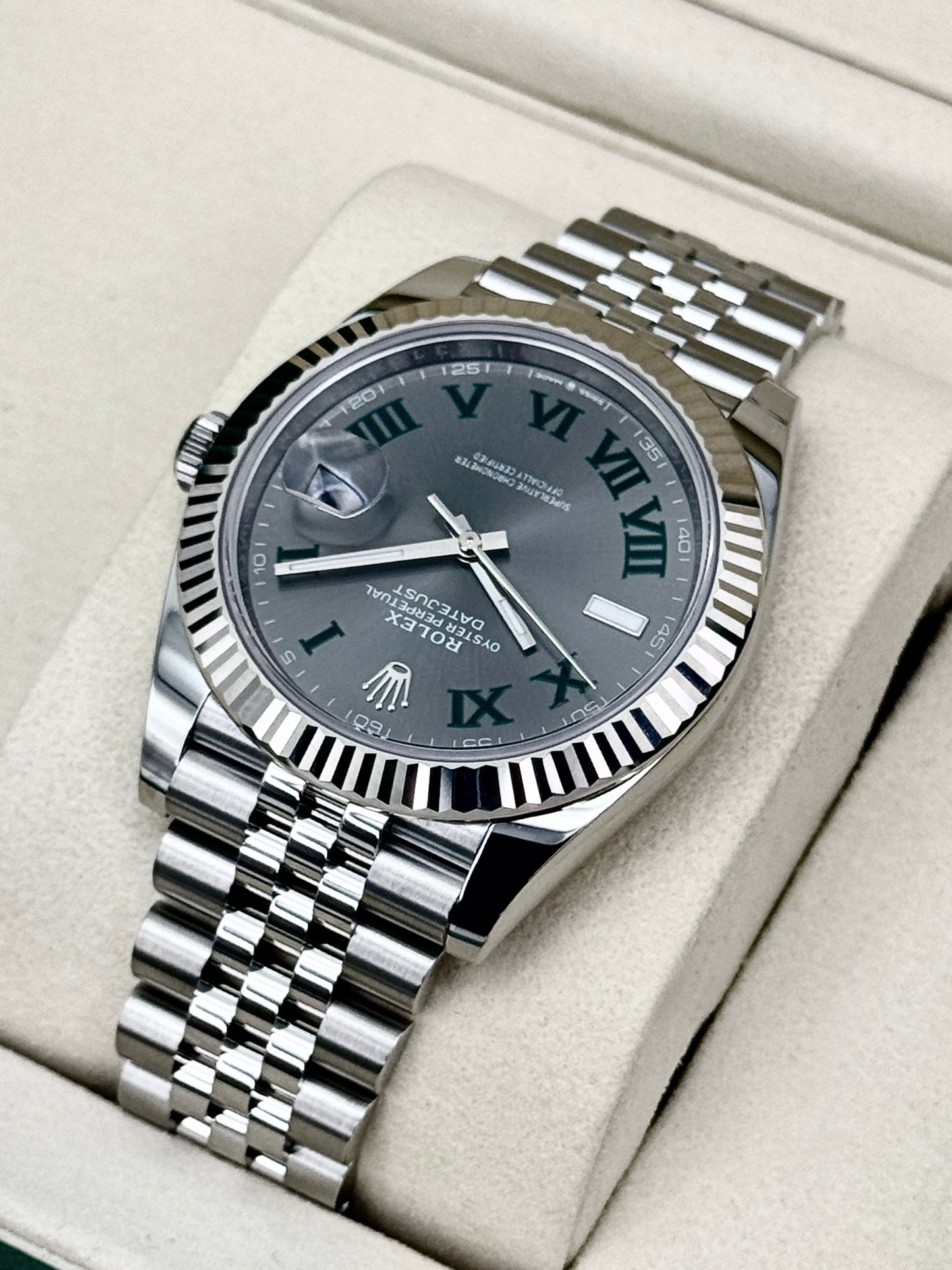NEW 2026 Rolex Datejust 41mm 126334 Jubilee Wimbledon Dial (STICKERED)