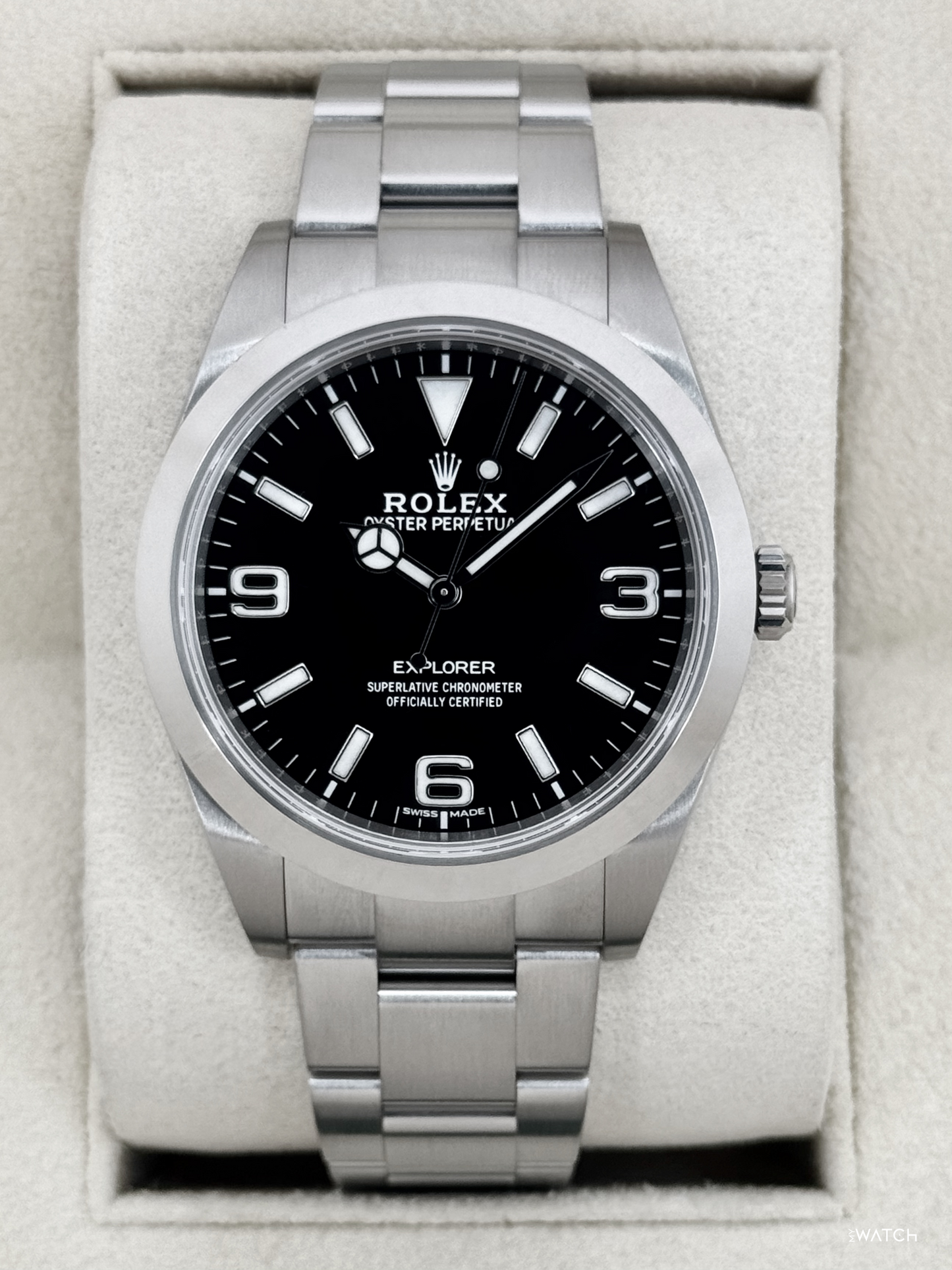 2019 Rolex Explorer 39mm 214270 Stainless Steel Black Dial - MyWatchLLC