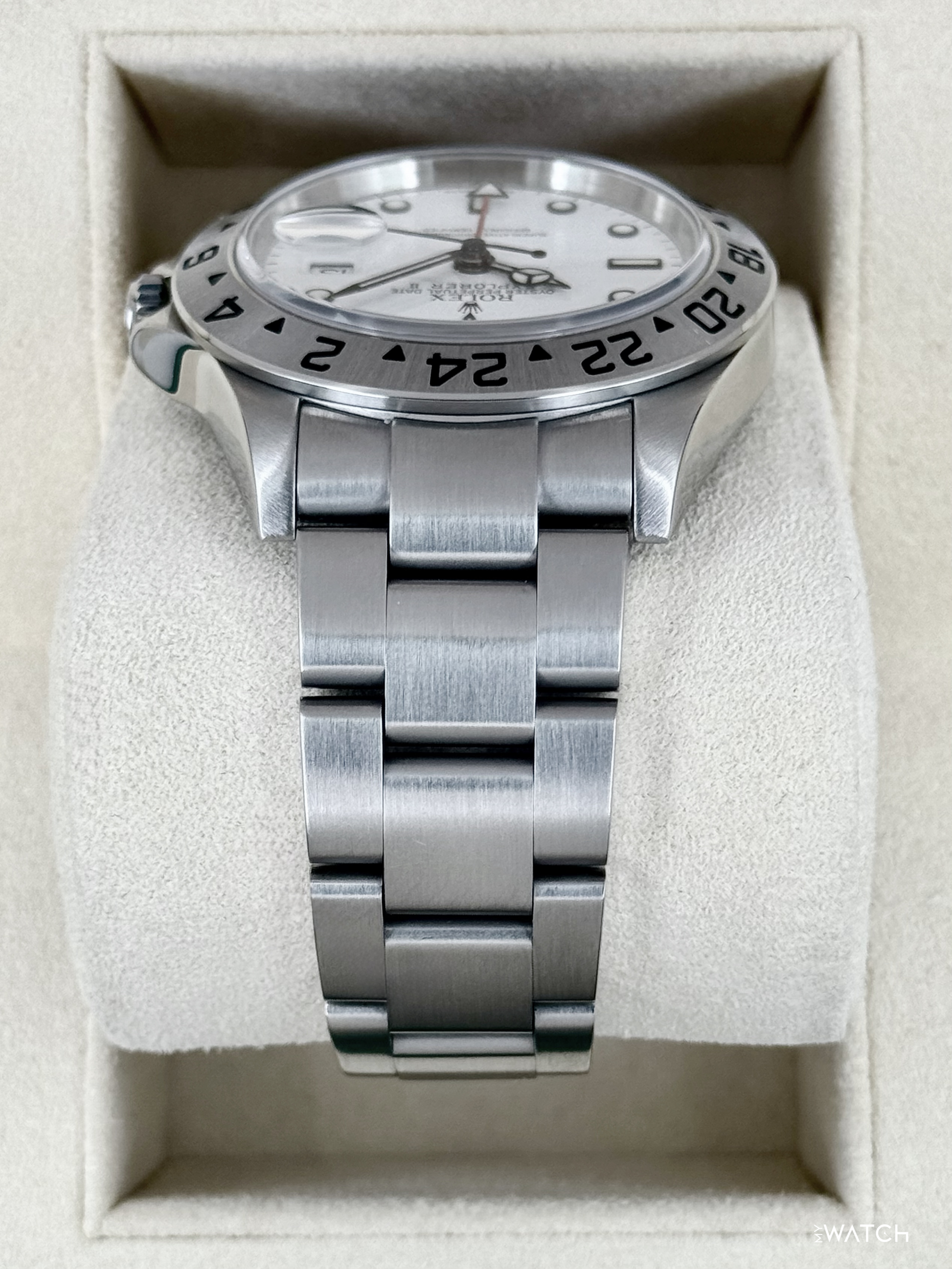 2025 CPO Rolex Explorer II 40mm 16570 Stainless Steel Polar White Dial (CPO) - MyWatchLLC
