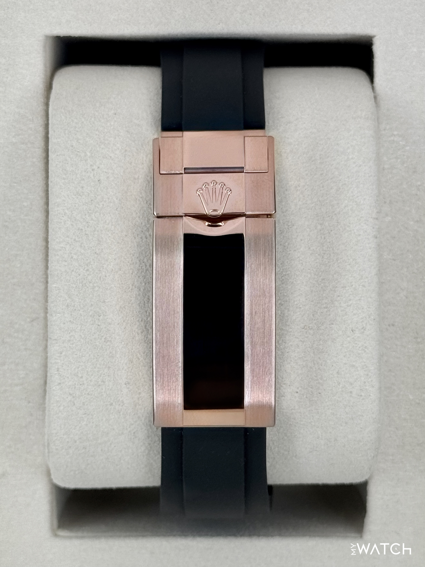 NEW 2026 Rolex Daytona 40mm 126515LN Rose Gold Oysterflex Black Dial - MyWatchLLC
