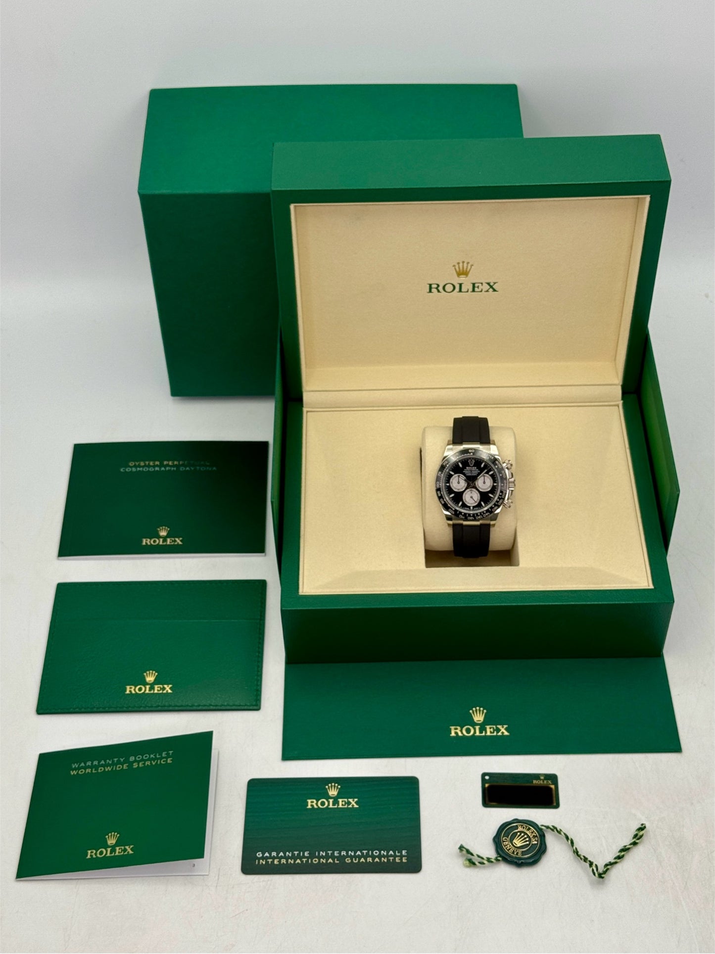 NEW 2026 Rolex Daytona Baby Le Mans 40mm 126519LN White Gold Black Dial (NEW STYLE CARD)