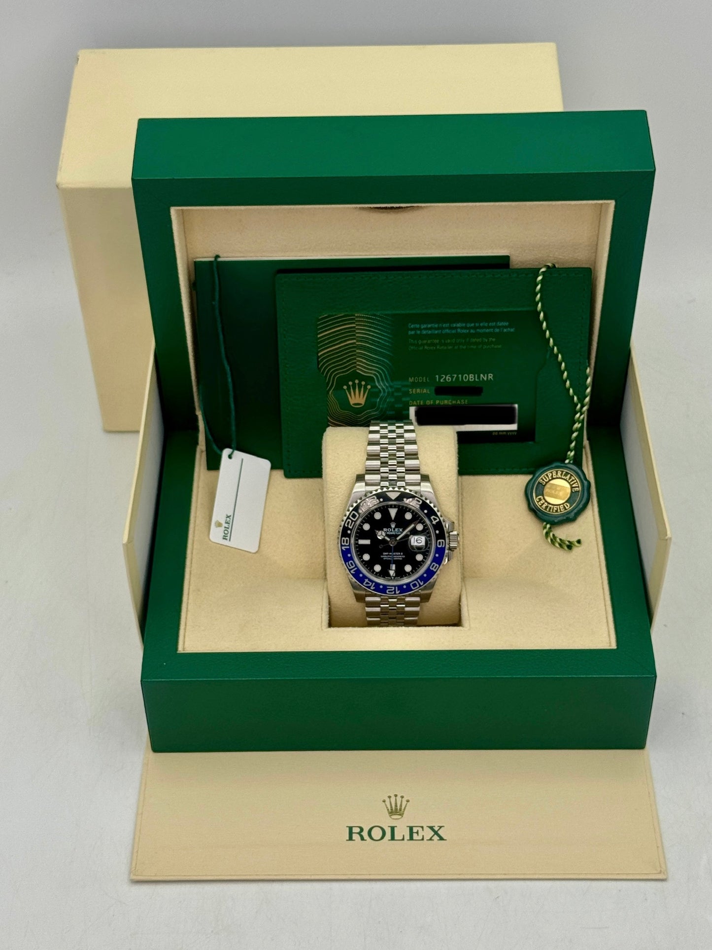 2021 Rolex GMT-Master II Batgirl 40mm 126710BLNR Jubilee
