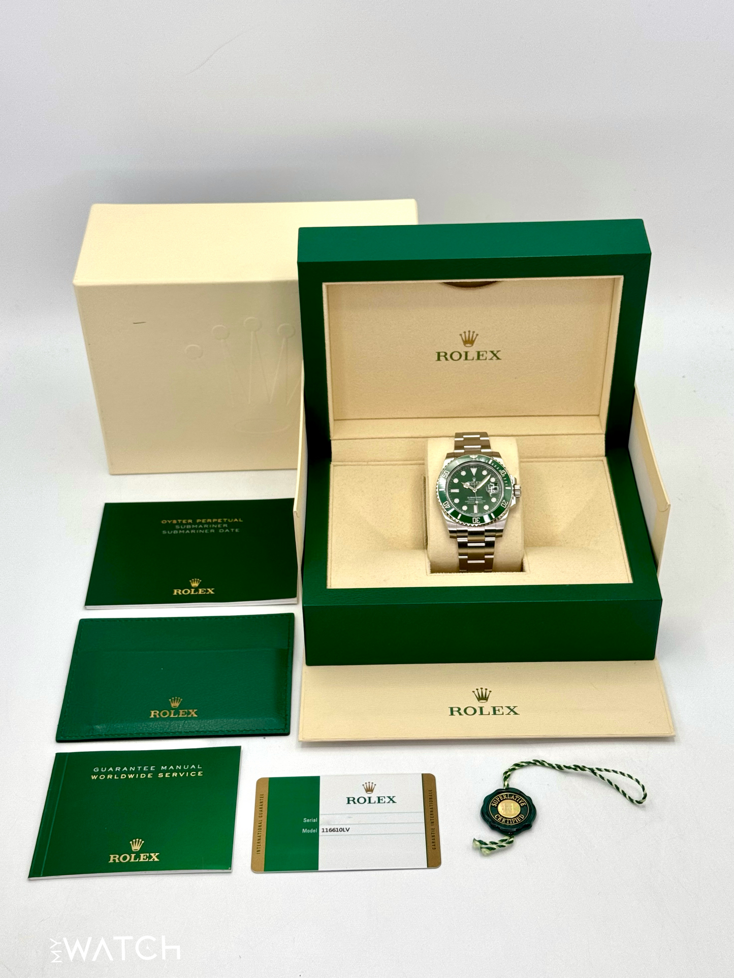 2019 Rolex Submariner "Hulk" 40mm 116610LV Green Dial