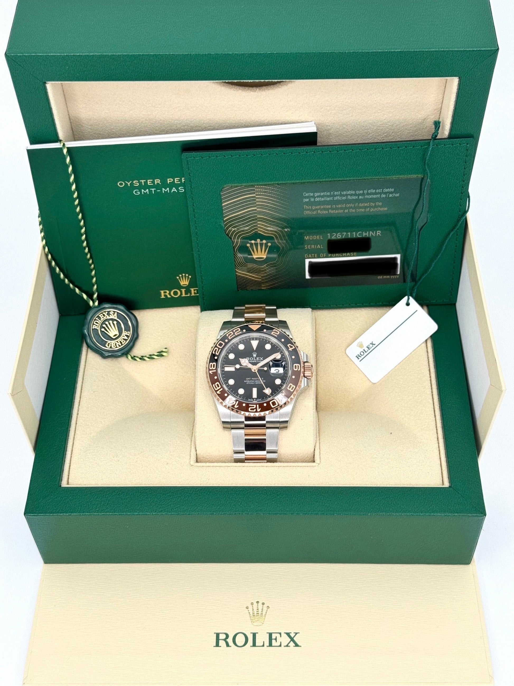 NEW 2024 Rolex GMT-Master II "Rootbeer" 40mm 126711CHNR Black Dial - MyWatchLLC