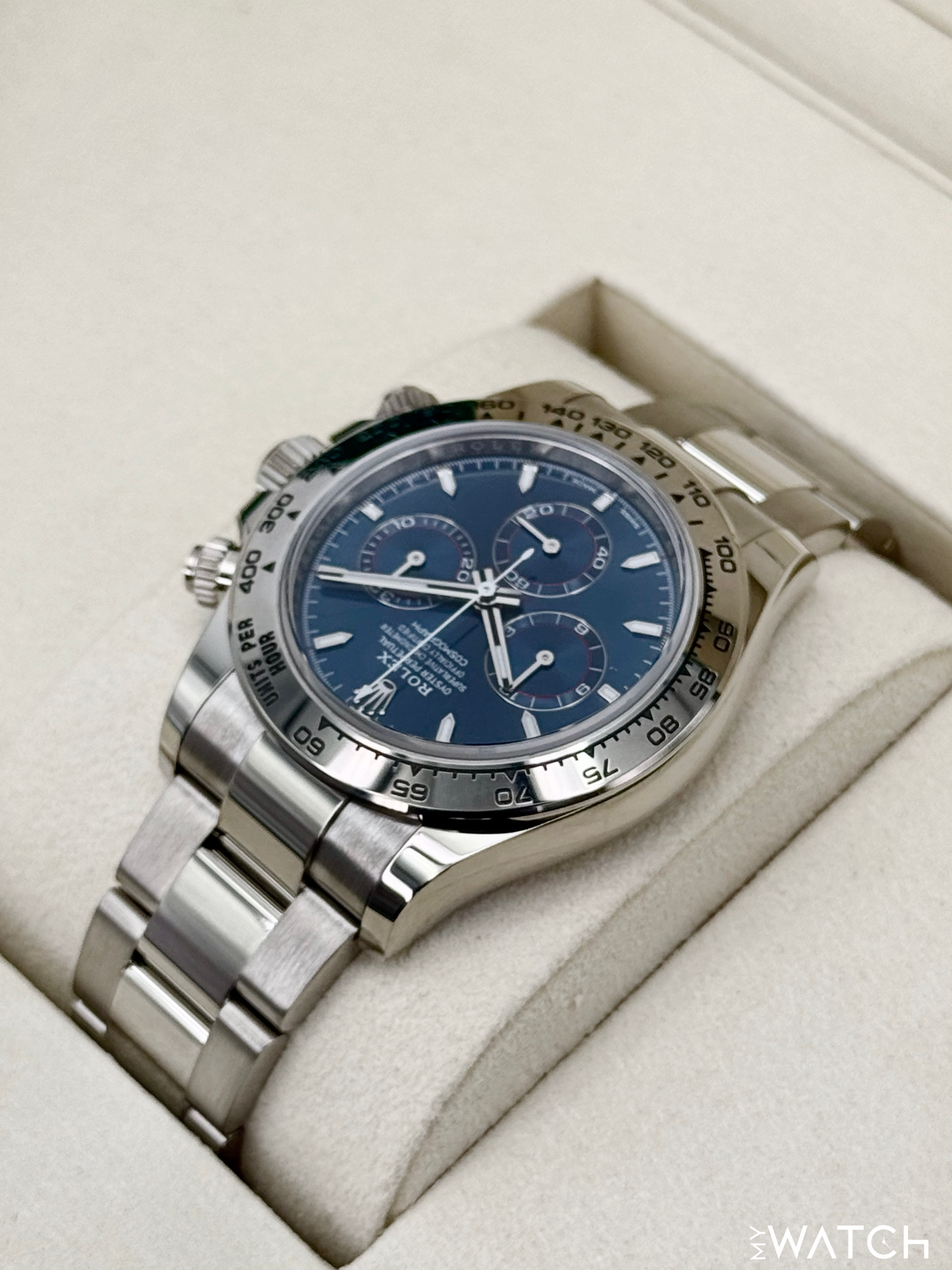 NEW 2025 Rolex Daytona 40mm 126509 White Gold Blue Dial (STICKERED)