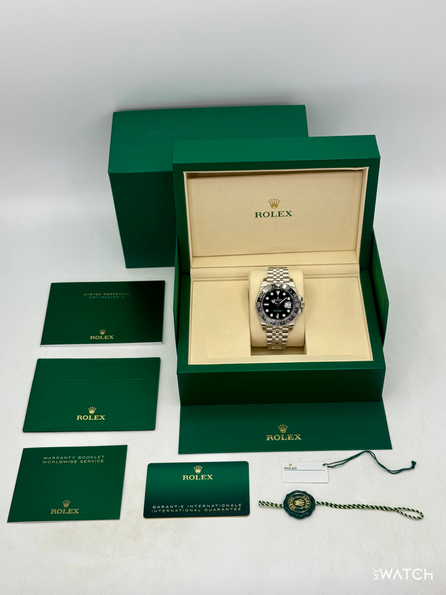 2026 Rolex GMT-Master II "Bruce Wayne" 40mm 126710GRNR Jubilee - MyWatchLLC