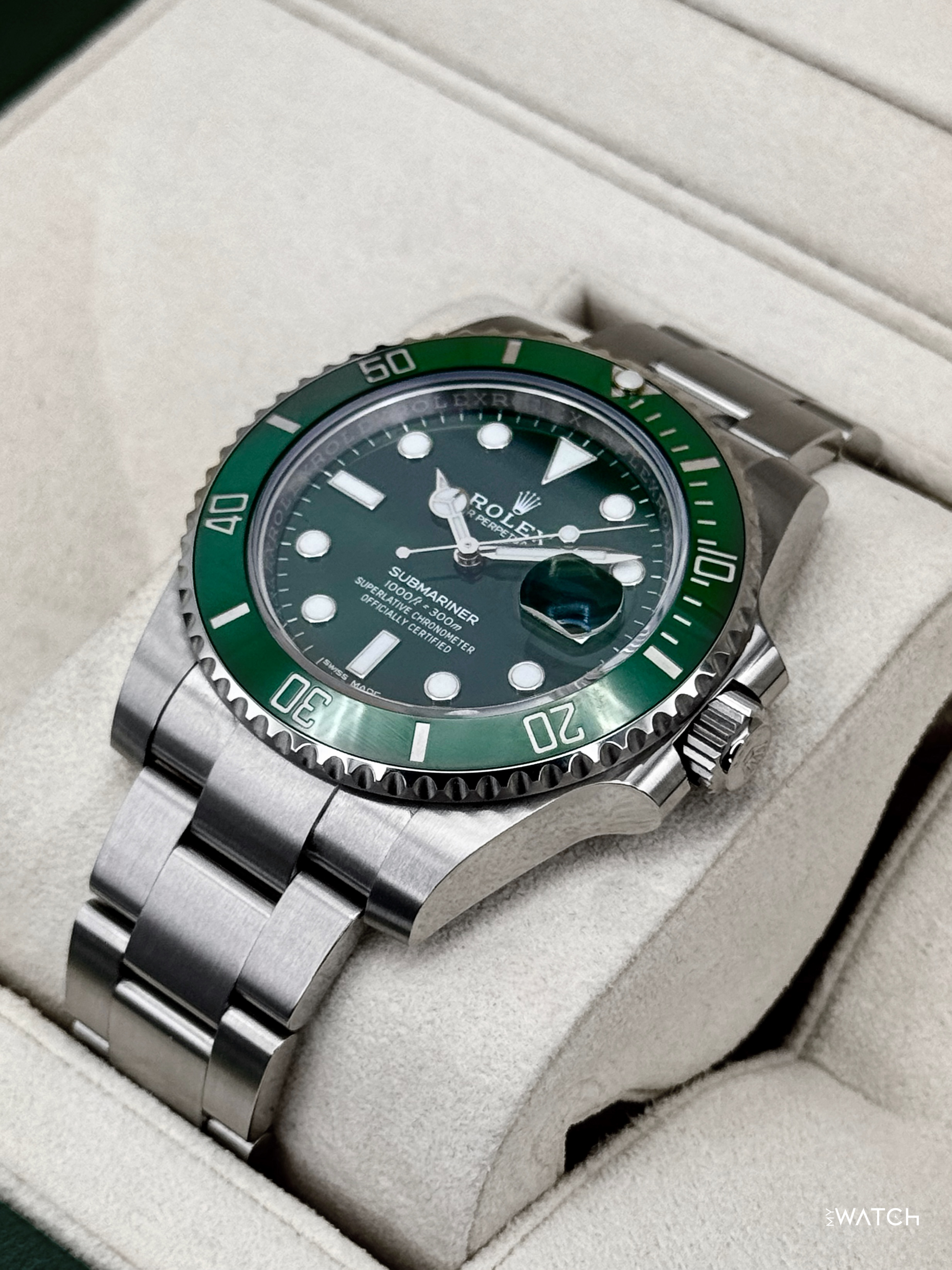 2019 Rolex Submariner “Hulk” 40mm 116610LV Green Dial - MyWatchLLC