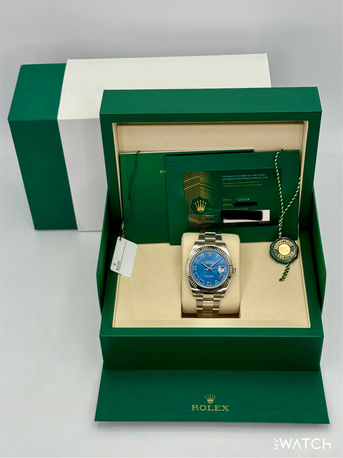 NEW 2025 Rolex Datejust 41mm 126334 Oyster Azzurro-Blue Dial