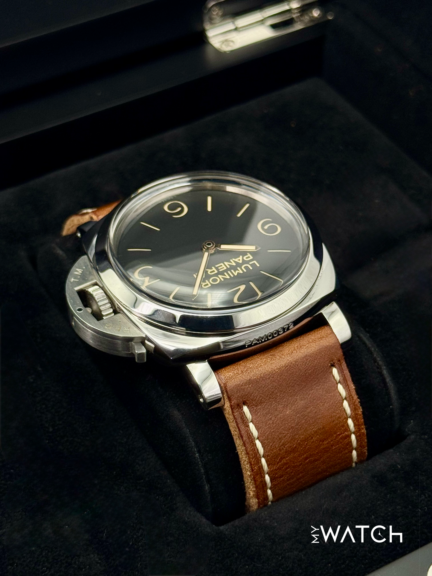 2012 Panerai Luminor 1950 3 Days 47mm PAM00372 Stainless Steel Black Dial
