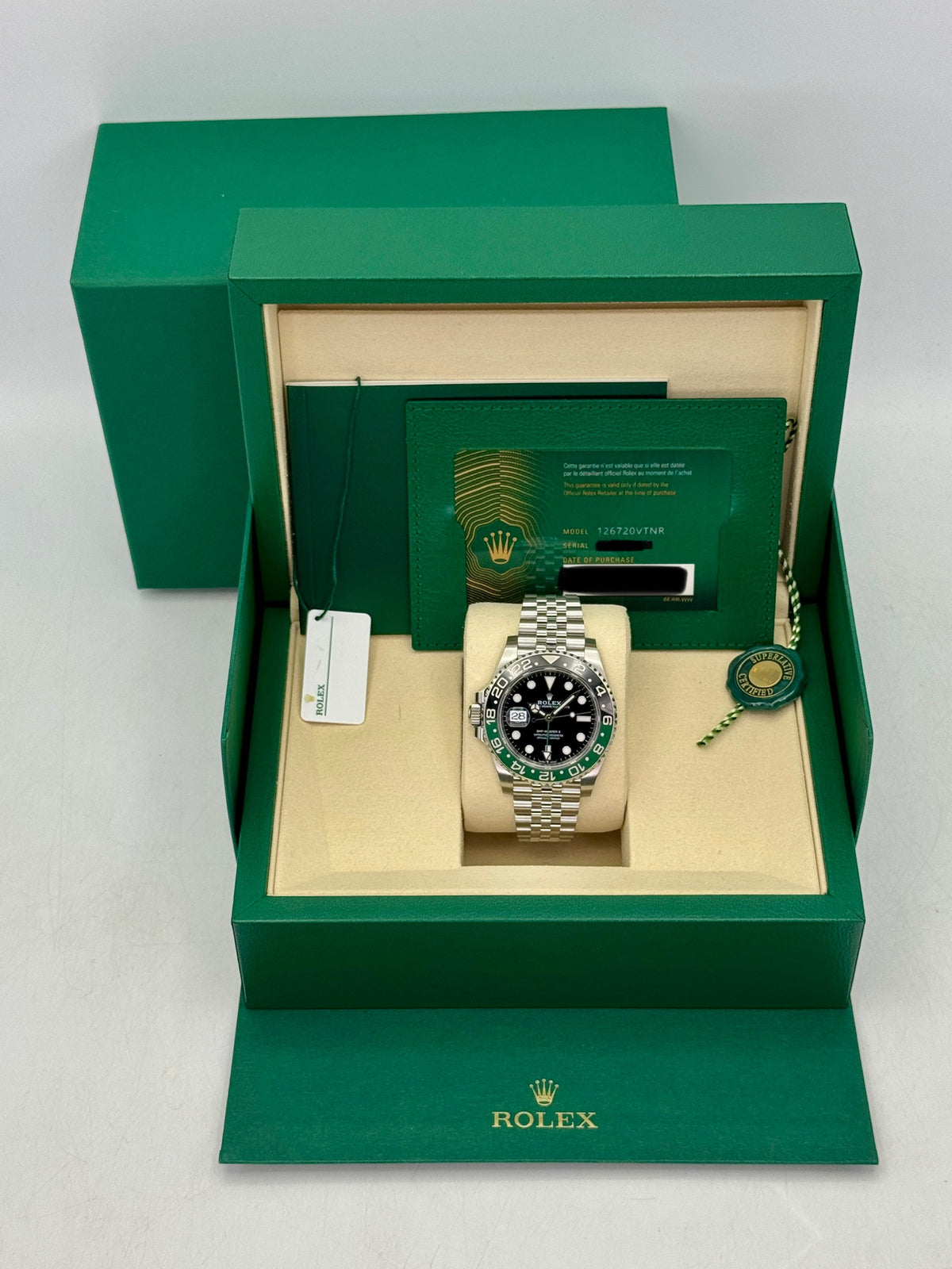 2025 Rolex GMT-Master II Sprite 40mm 126720VTNR Jubilee