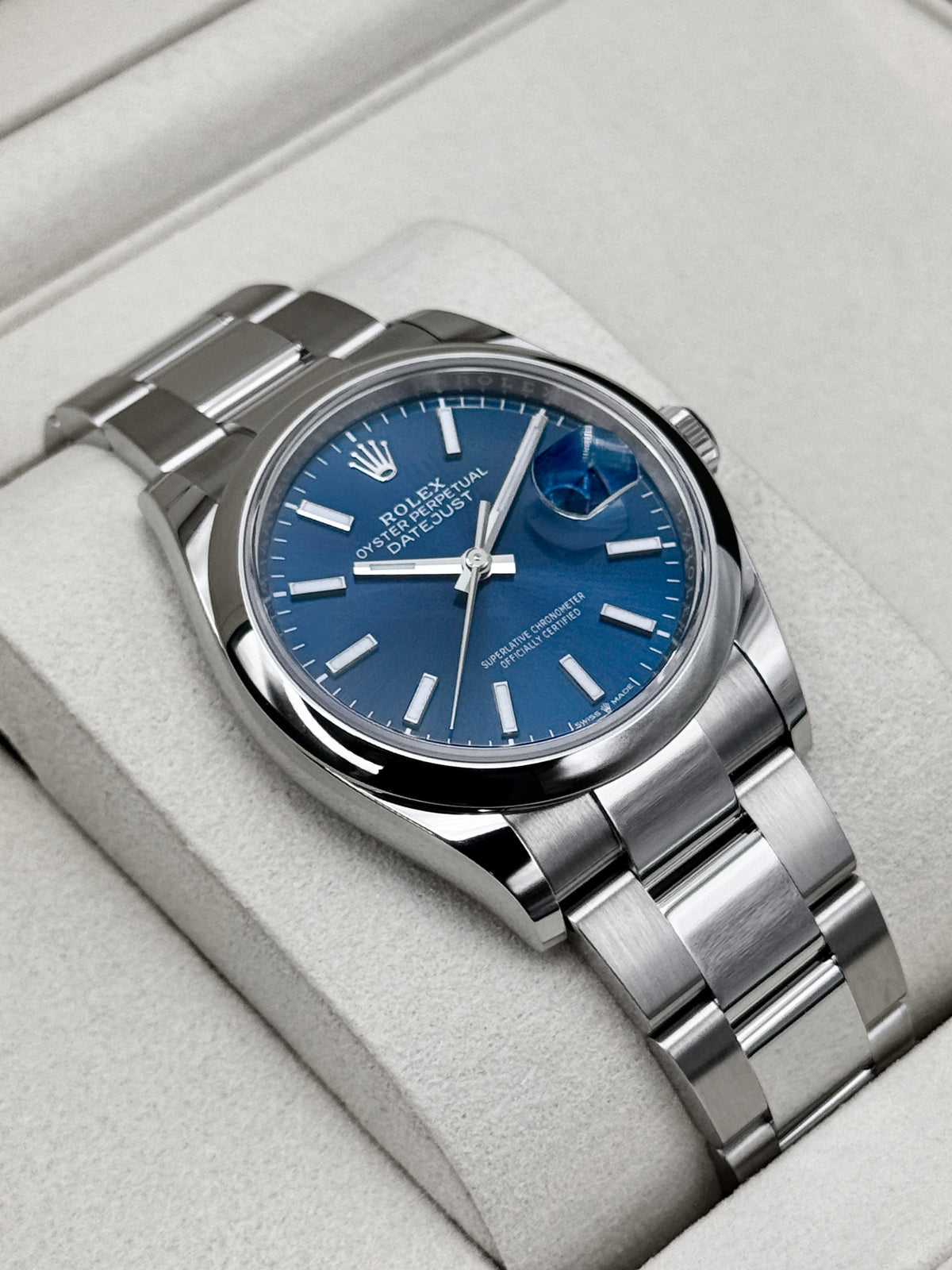 NEW 2026 Rolex Datejust 36mm 126200 Stainless Steel Oyster Blue Dial