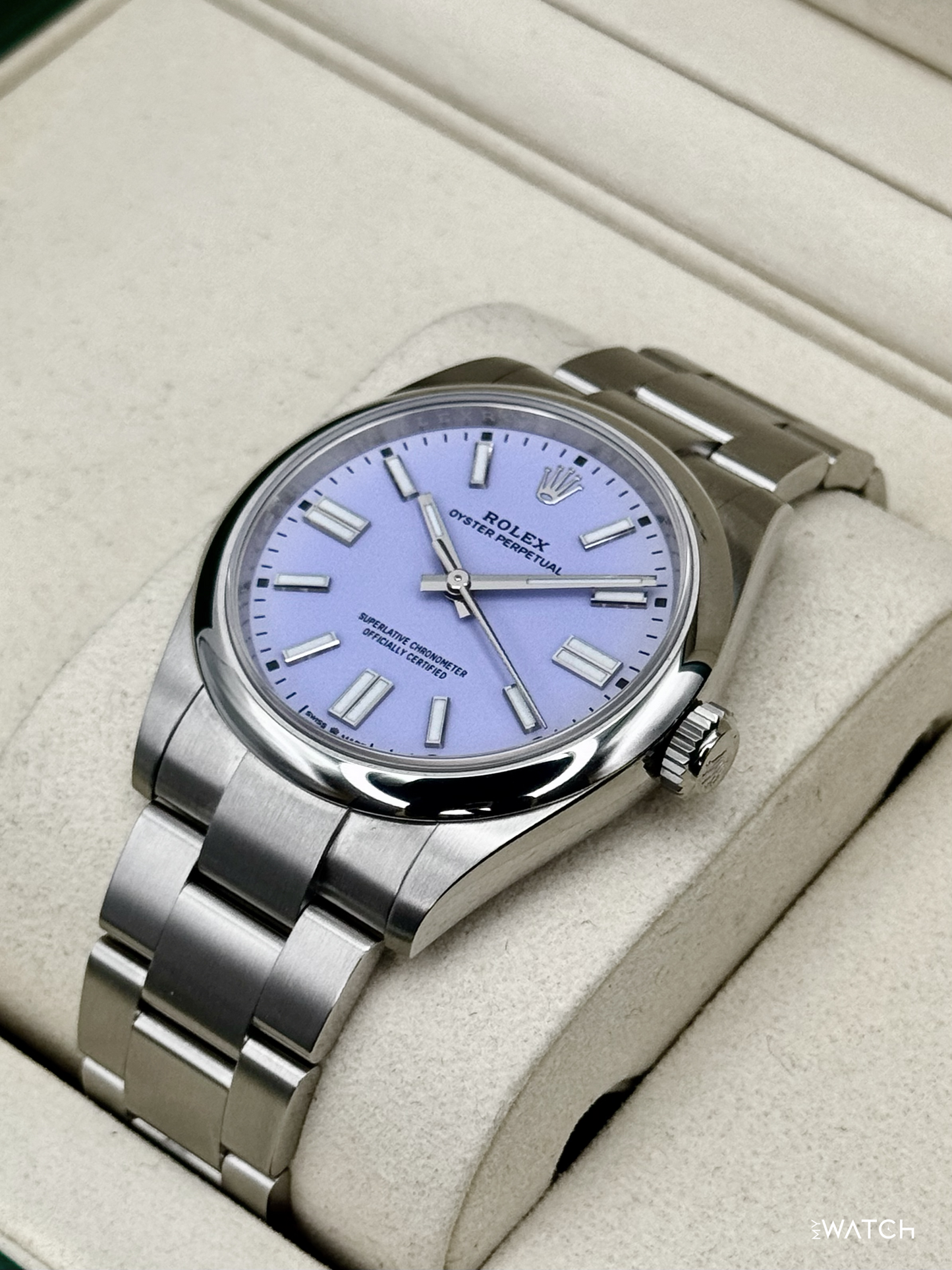 2026 Rolex Oyster Perpetual 41mm 134300 Lavender Dial - MyWatchLLC