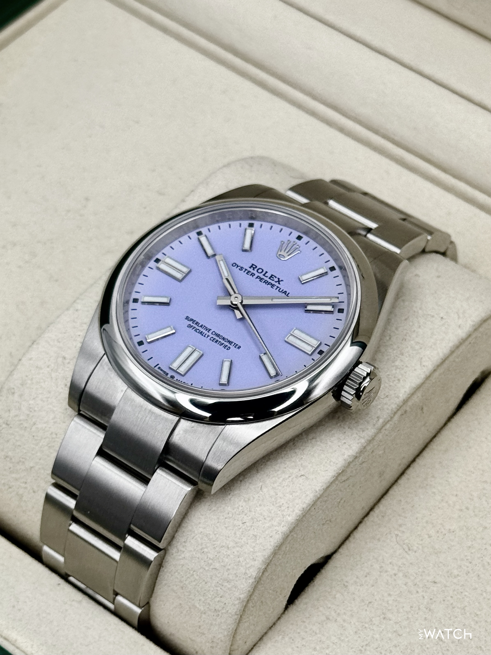 2026 Rolex Oyster Perpetual 41mm 134300 Lavender Dial - MyWatchLLC