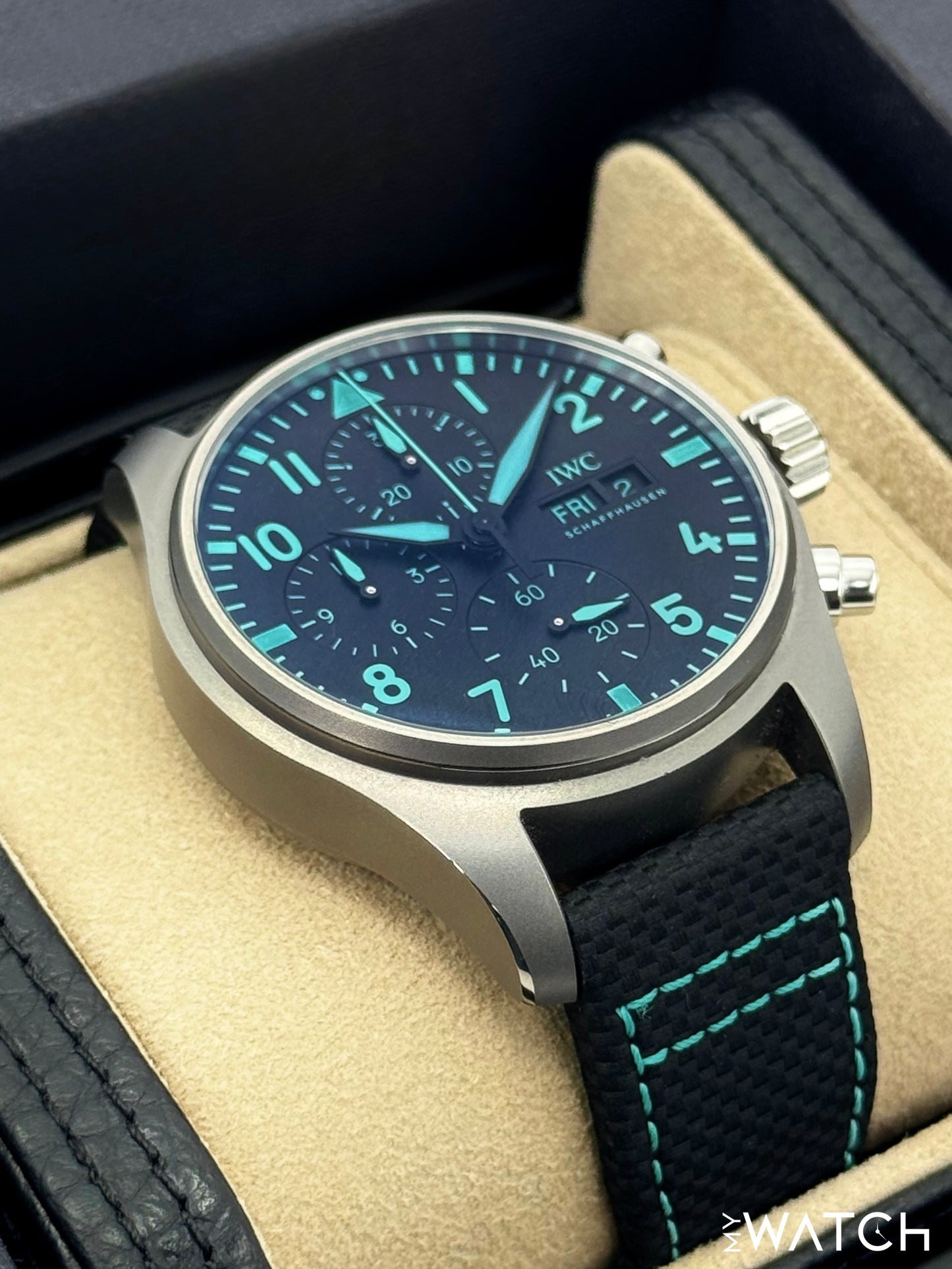 2023 IWC Pilot's Chronograph 41mm IW388108 Titanium Black Dial