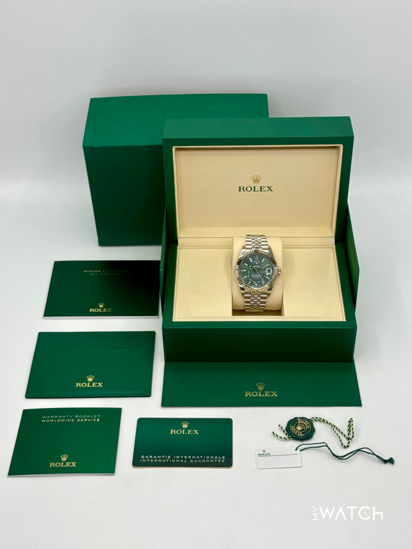 2025 Rolex Sky-Dweller 42mm 336934 Jubilee Green Dial