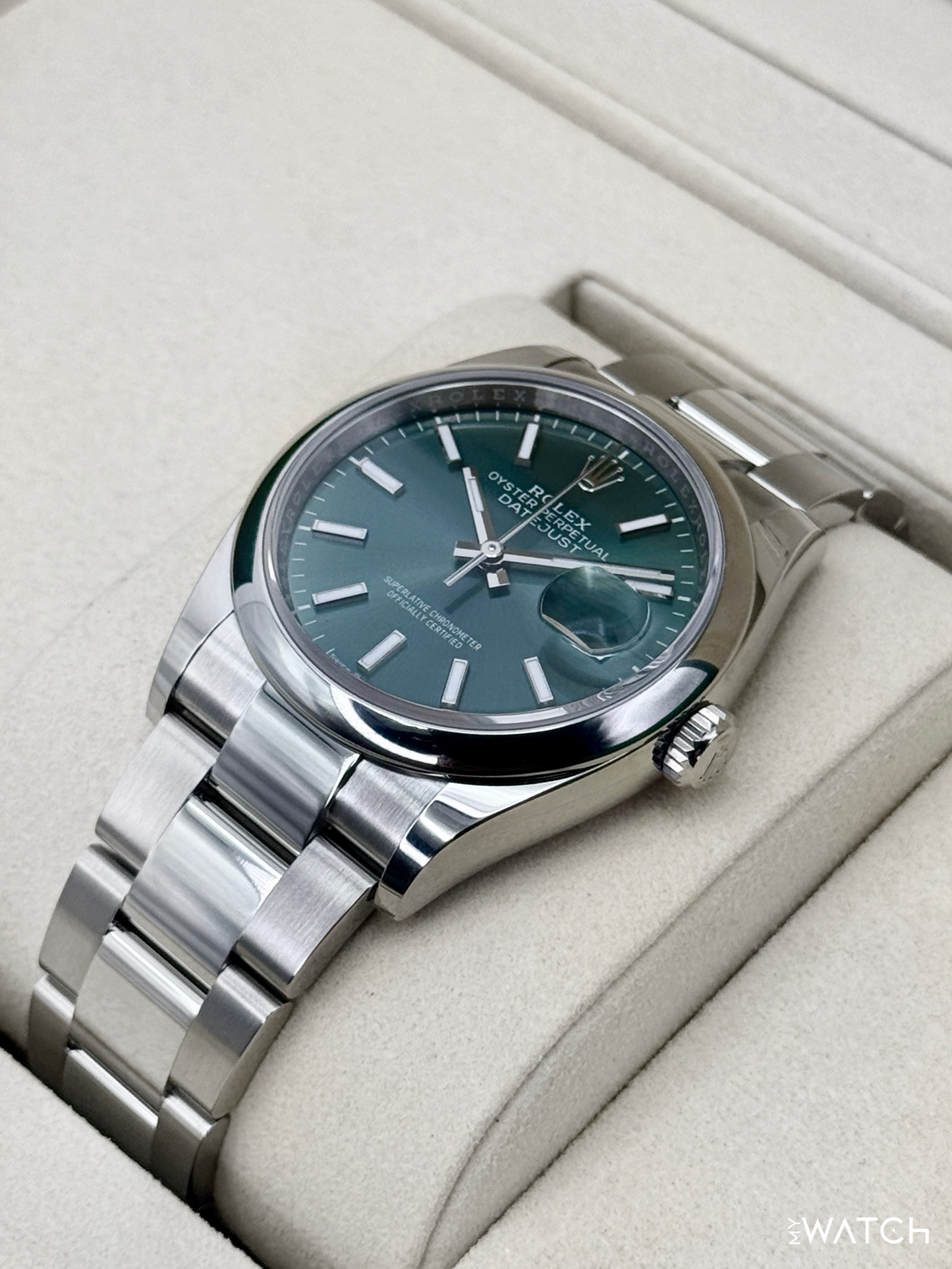 NEW 2025 Rolex Datejust 36mm 126200 Oyster Mint Green Dial