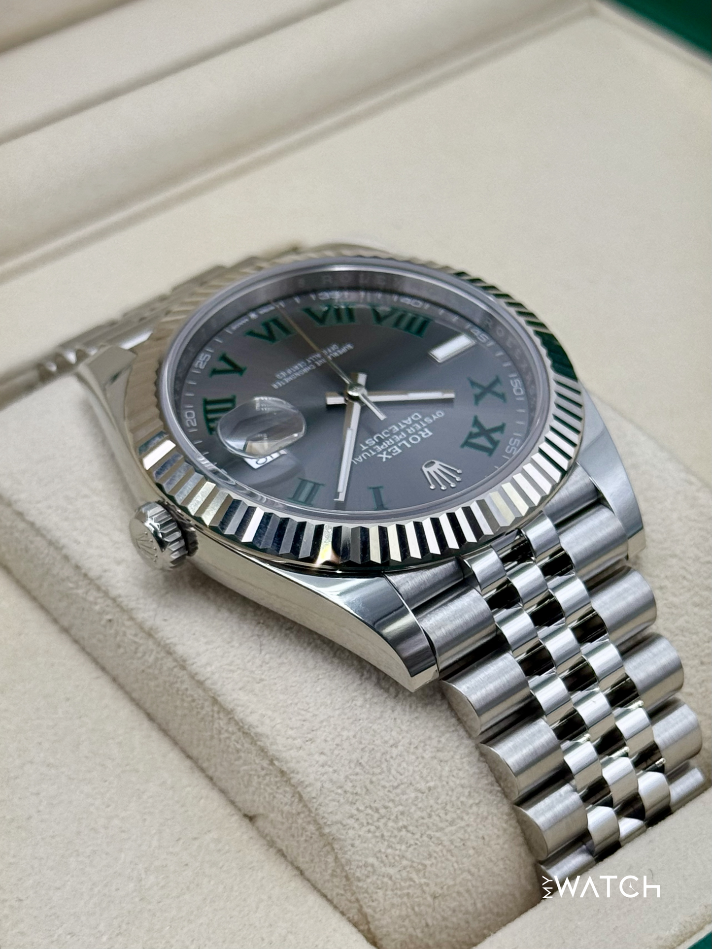 2025 Rolex Datejust 41mm 126334 Jubilee Wimbledon Dial